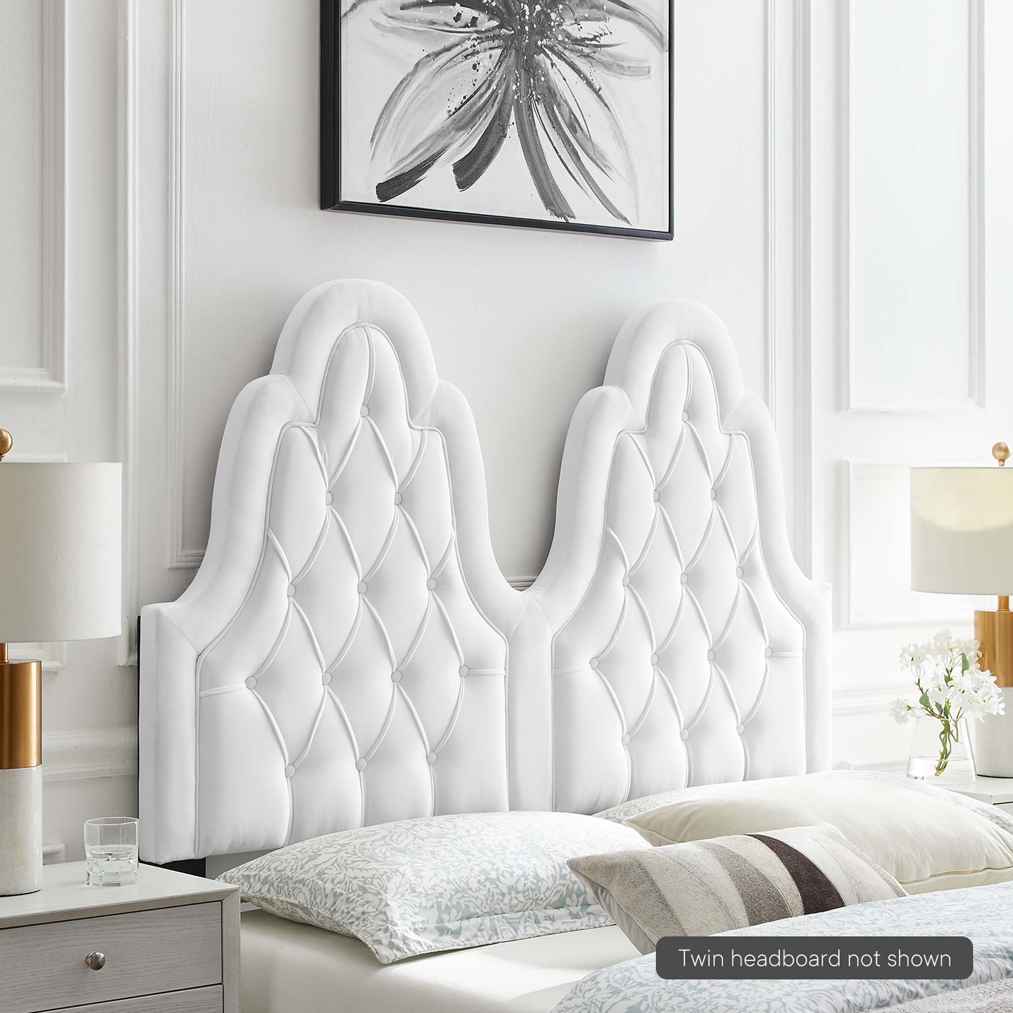 Augustine Tufted Performance Velvet Headboard