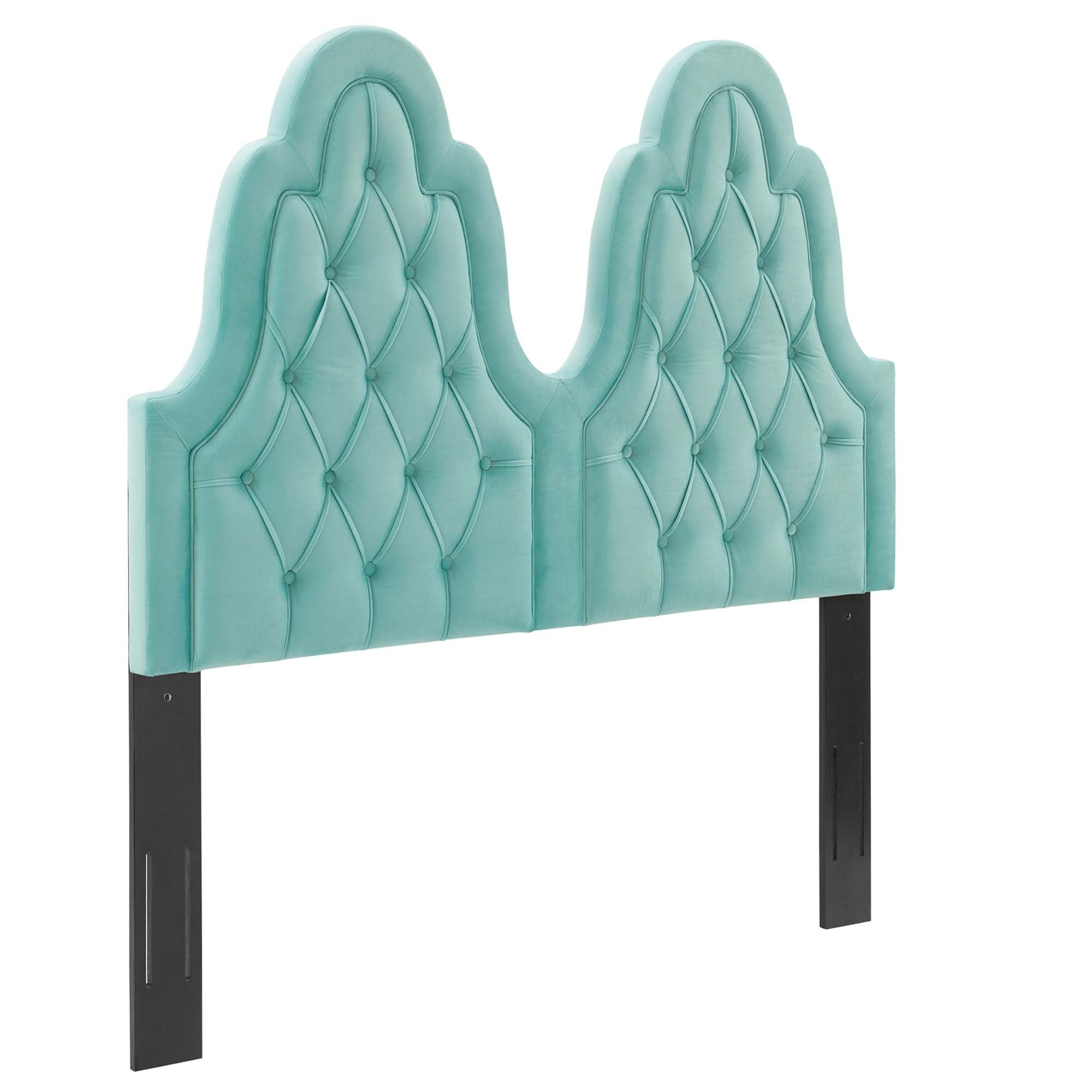 Augustine Tufted Performance Velvet Headboard - Mint