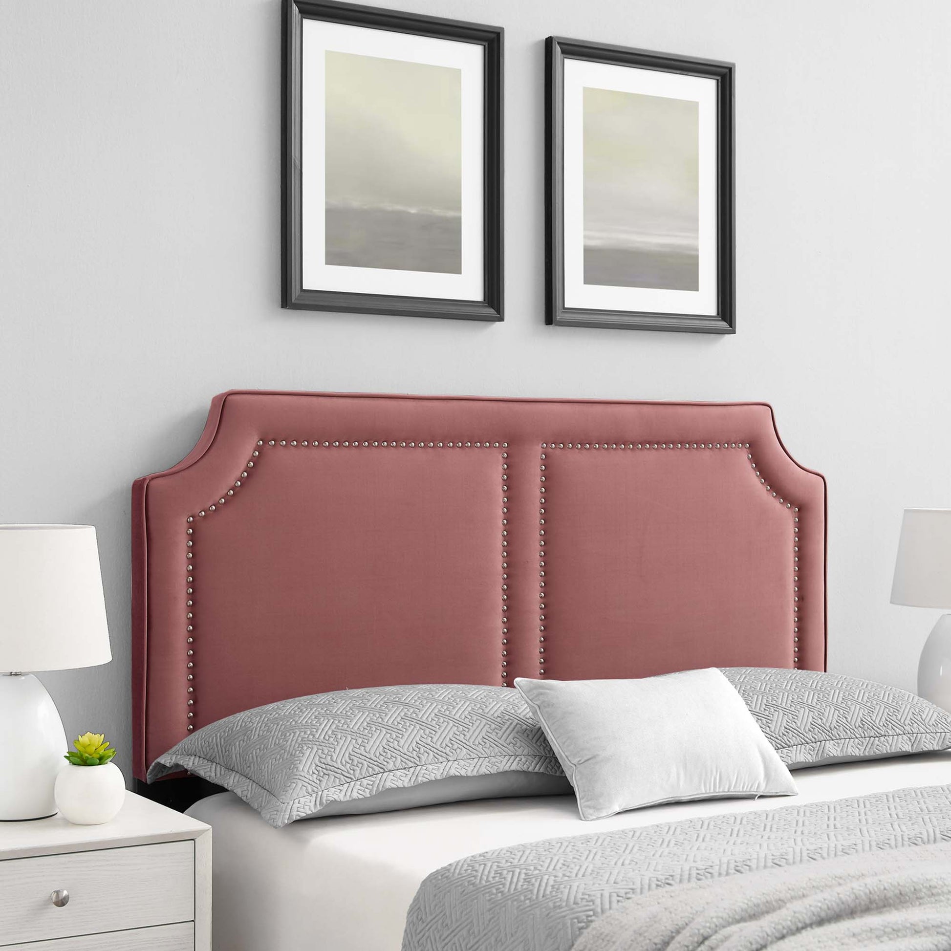 Cynthia Performance Velvet King/California King Headboard