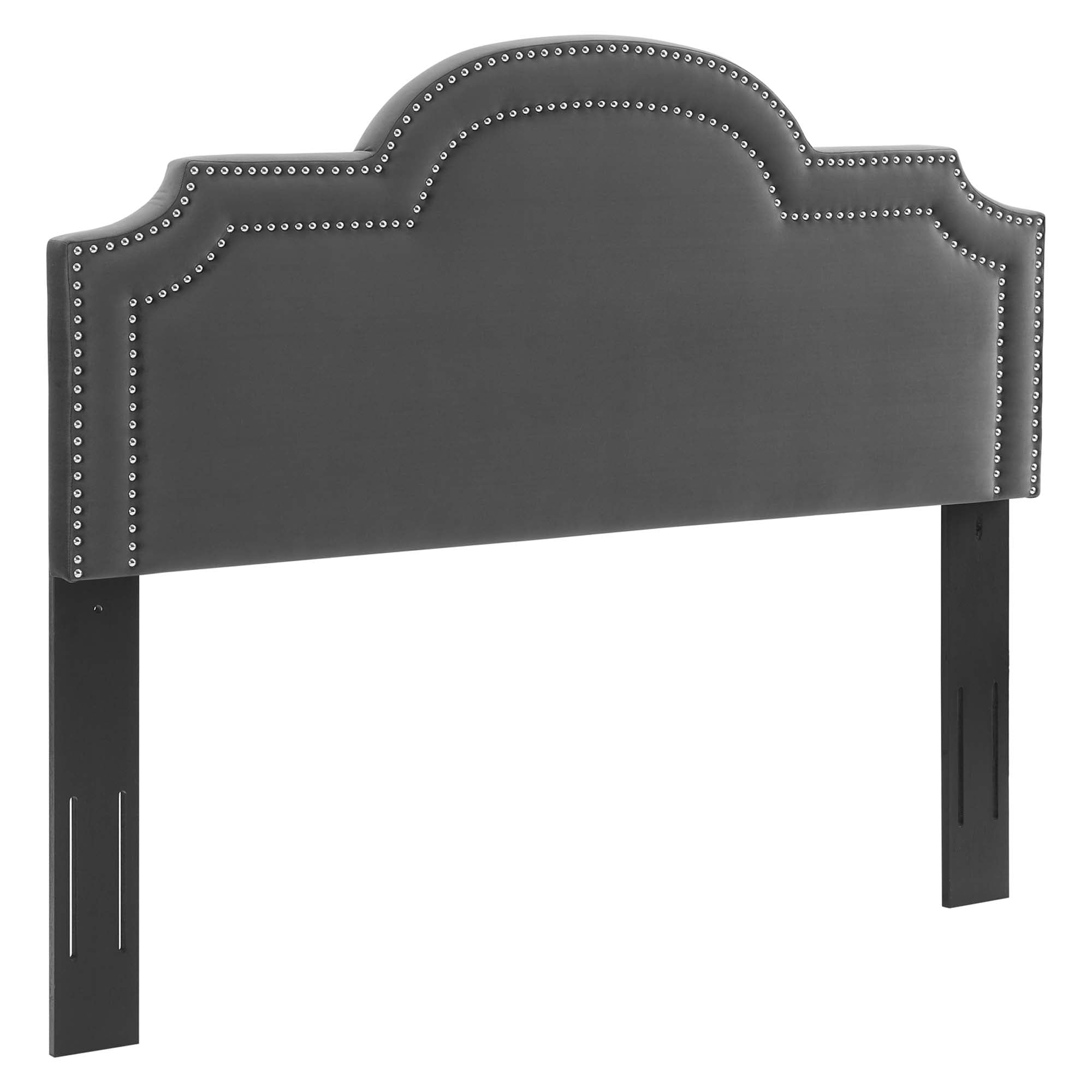 Belinda Performance Velvet Headboard - Charcoal