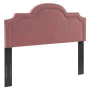 Belinda Performance Velvet King/California King Headboard - Dusty Rose