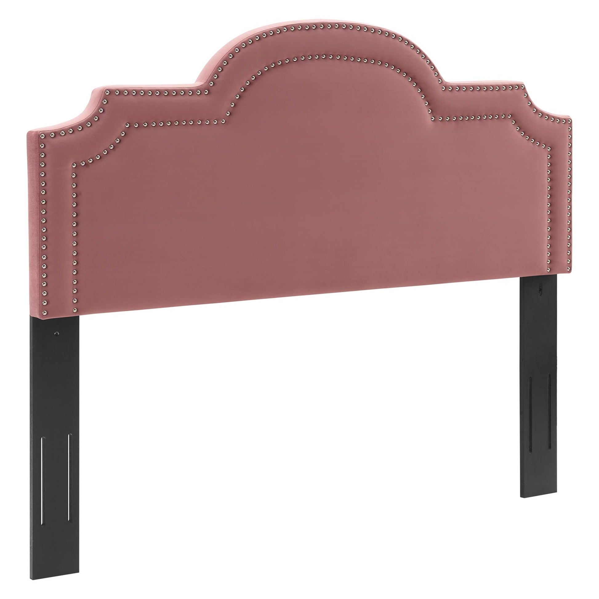 Belinda Performance Velvet King/California King Headboard - Dusty Rose