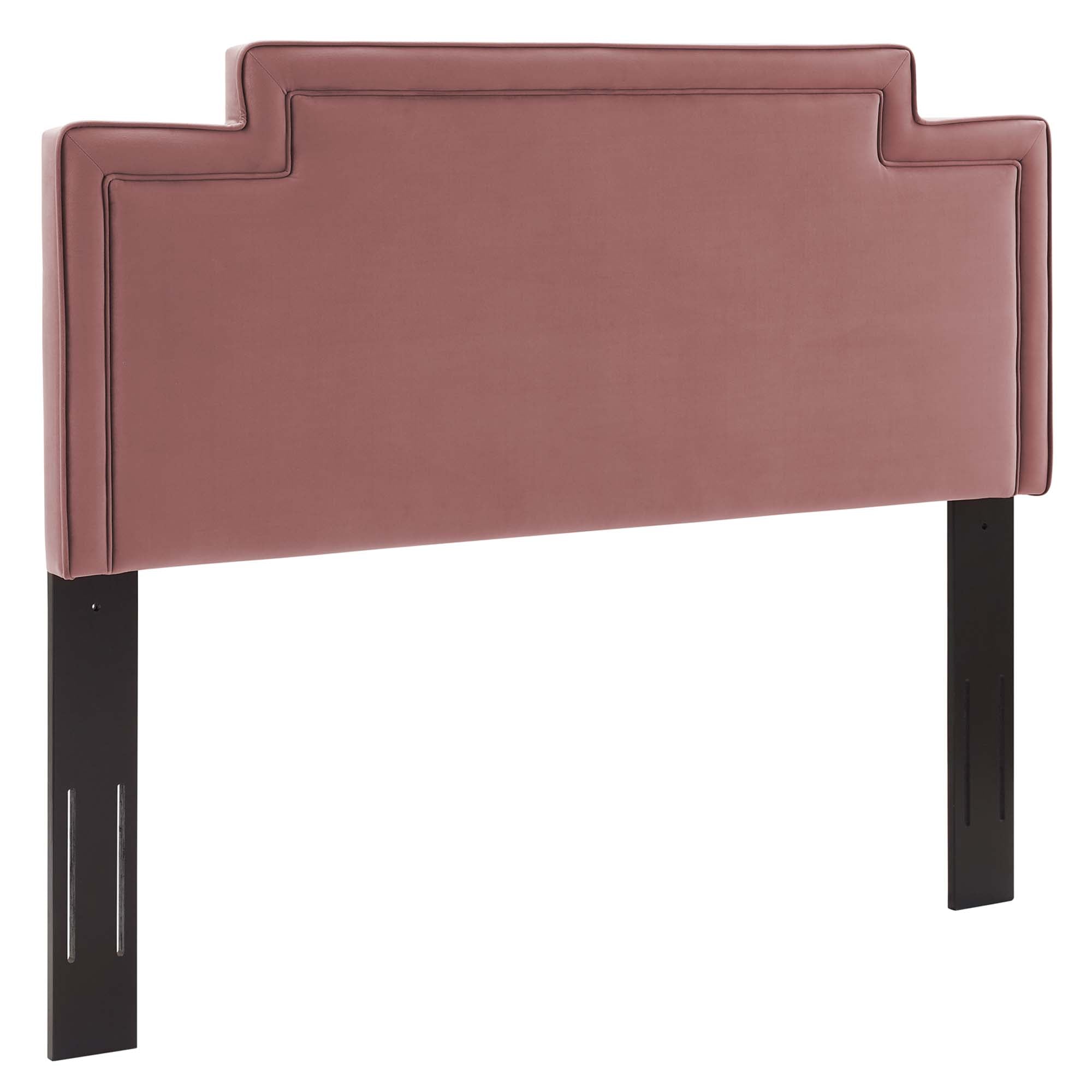 Transfix Performance Velvet Headboard - Dusty Rose