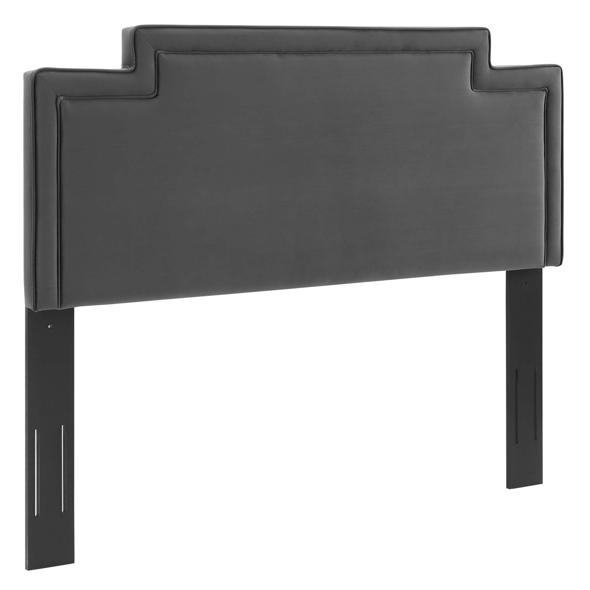 Transfix Performance Velvet Full/Queen Headboard - Charcoal