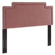 Transfix Performance Velvet King/California King Headboard - Dusty Rose