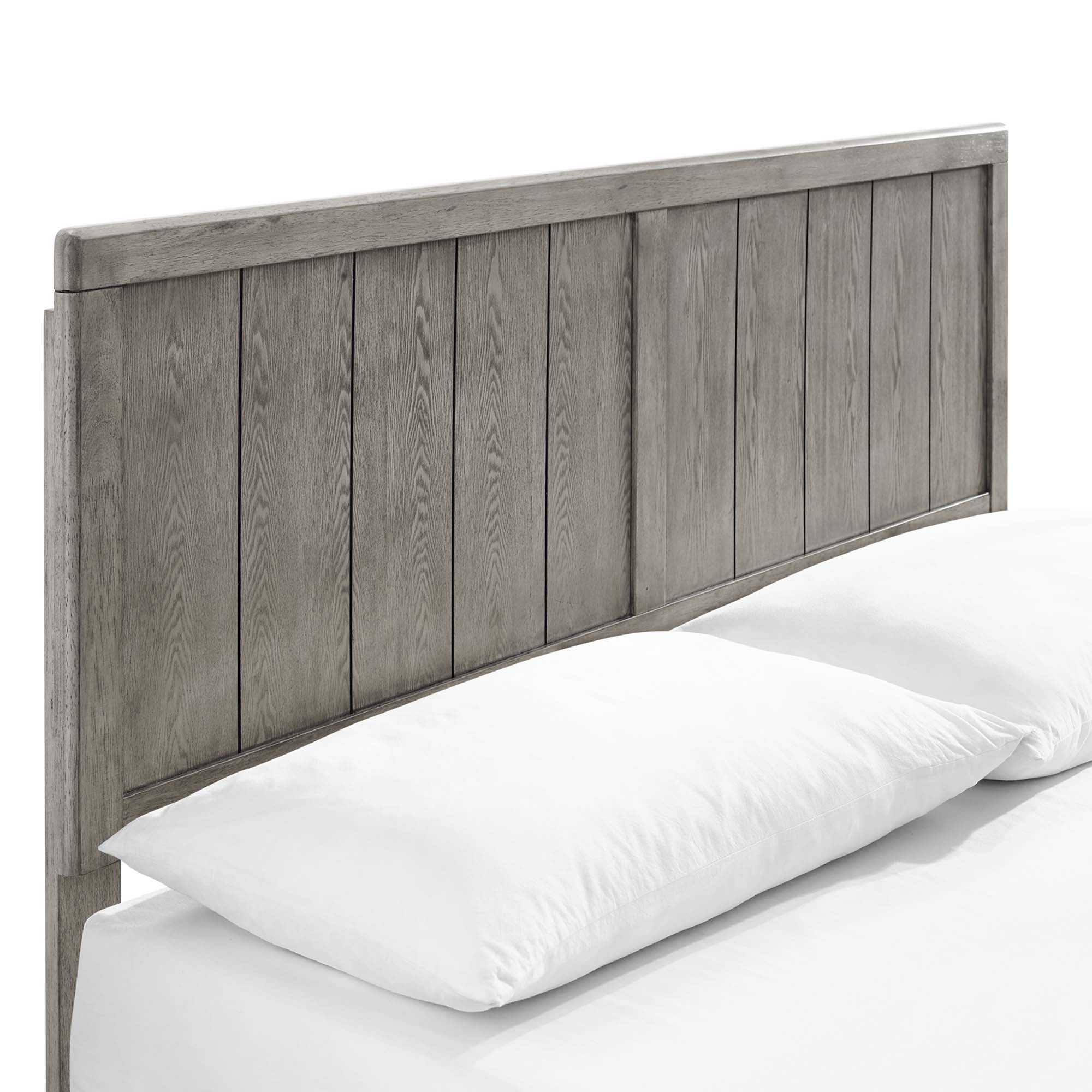 Alana Wood Full Platform Bed With Splayed Legs