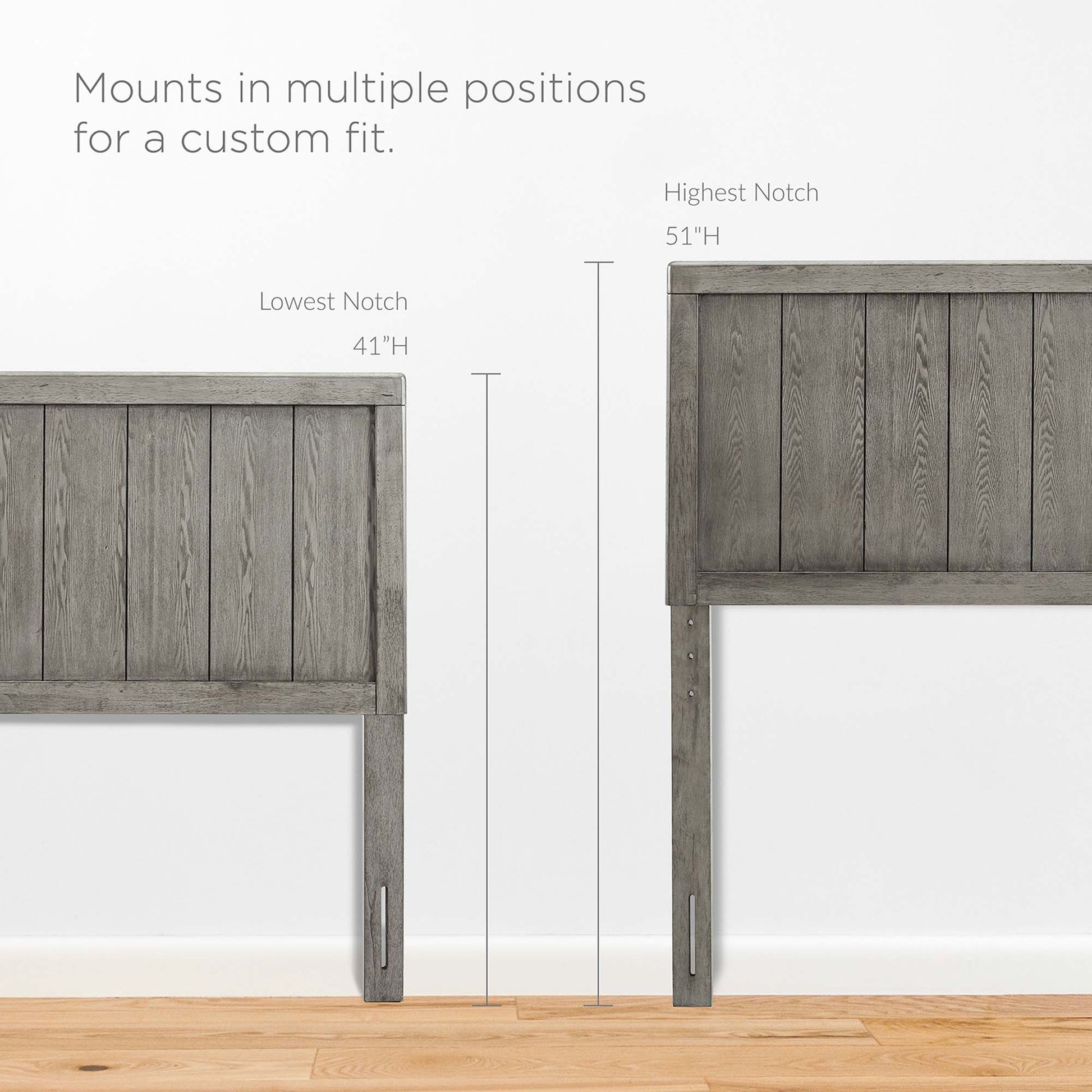 Alana Wood Full Platform Bed With Splayed Legs