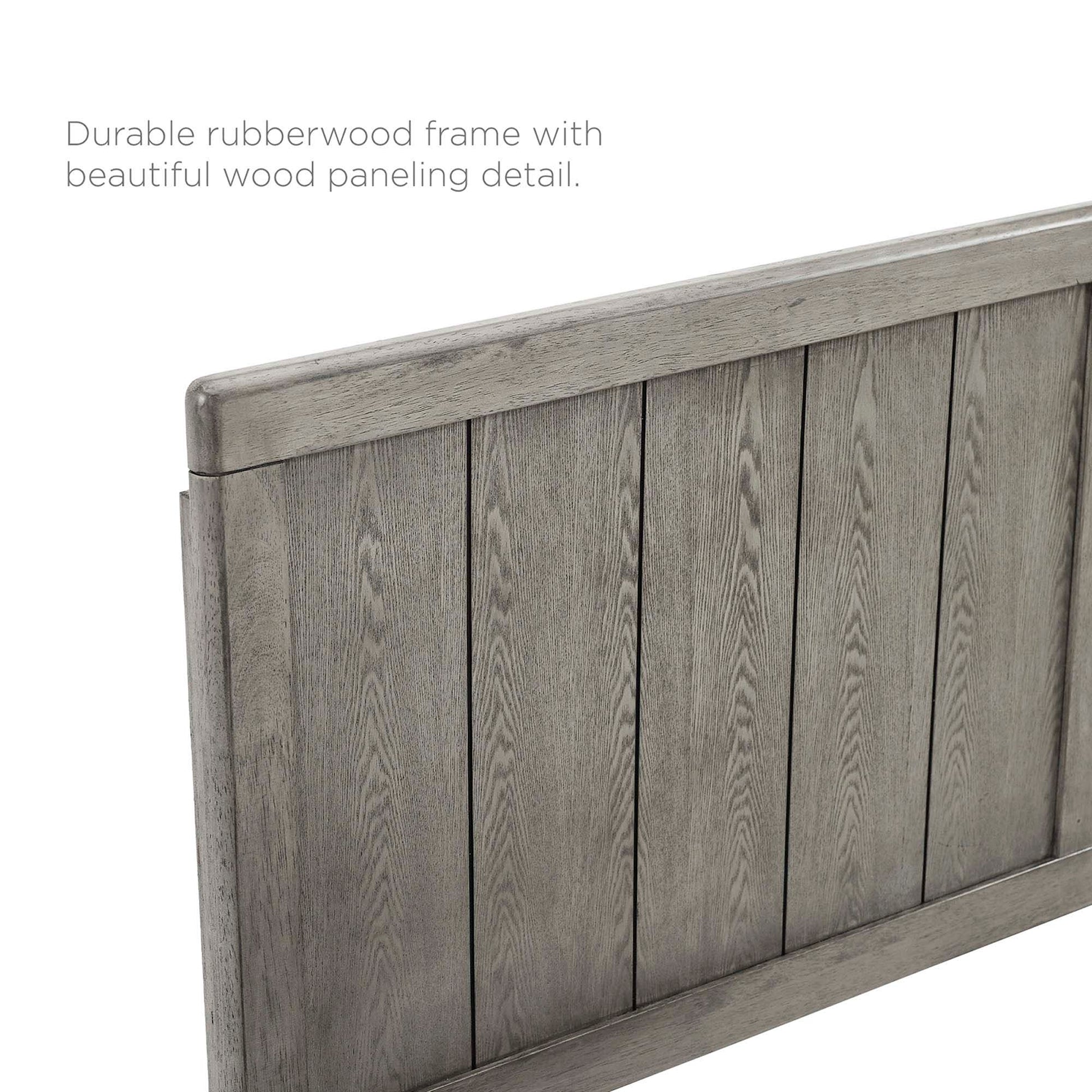 Alana Wood Full Platform Bed With Splayed Legs