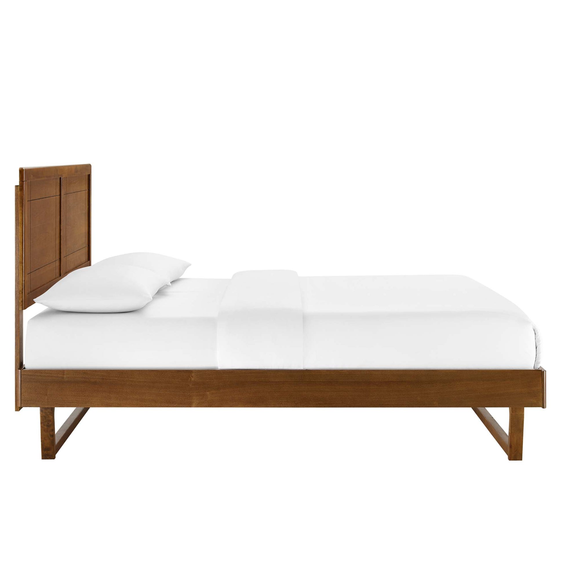 Marlee Wood King Platform Bed With Angular Frame