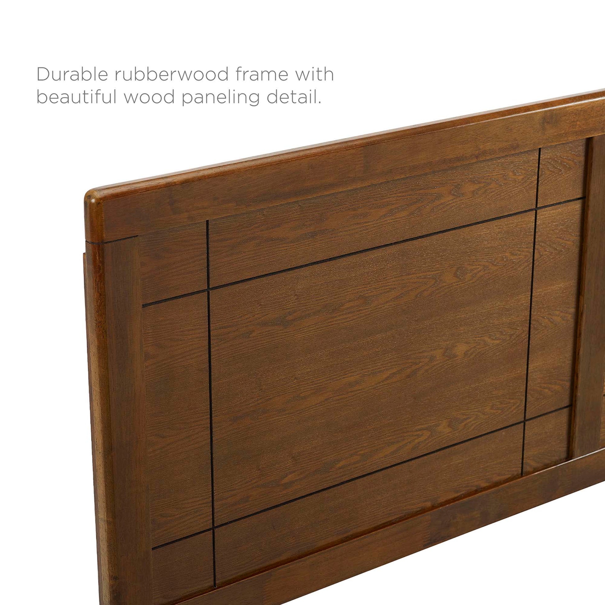Marlee Wood Twin Platform Bed With Angular Frame