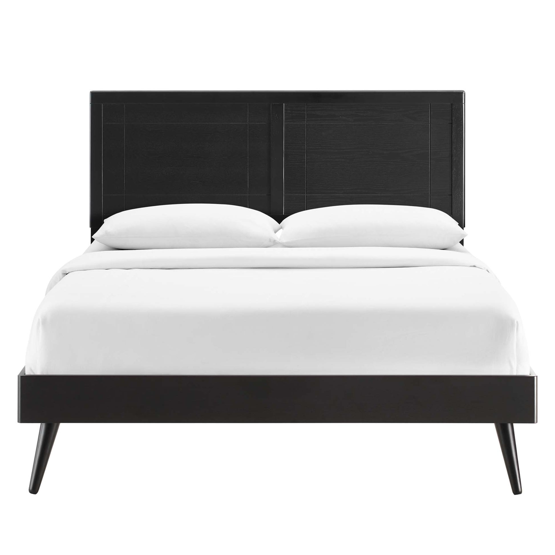 Marlee Wood King Platform Bed With Splayed Legs