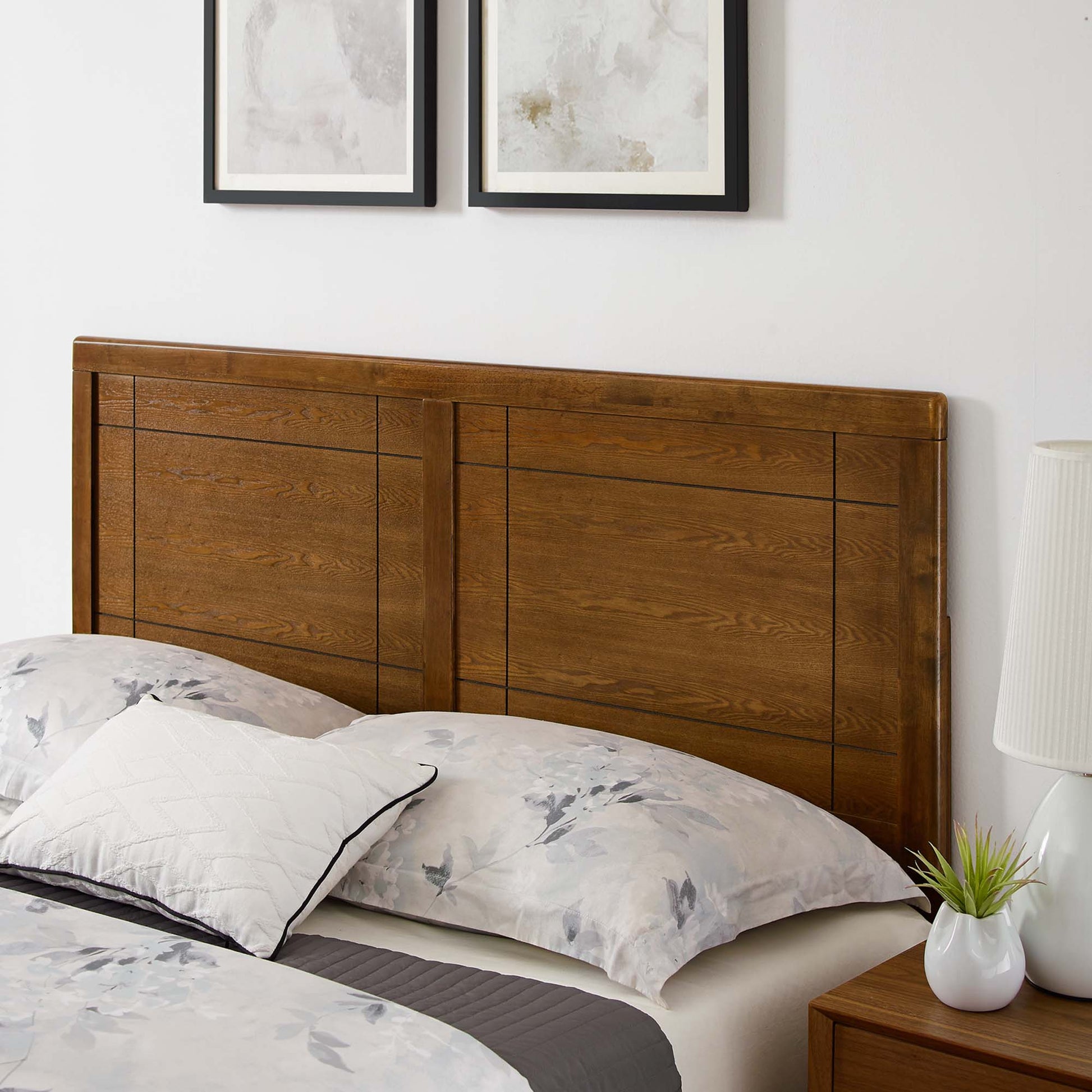 Marlee Wood King Platform Bed With Splayed Legs