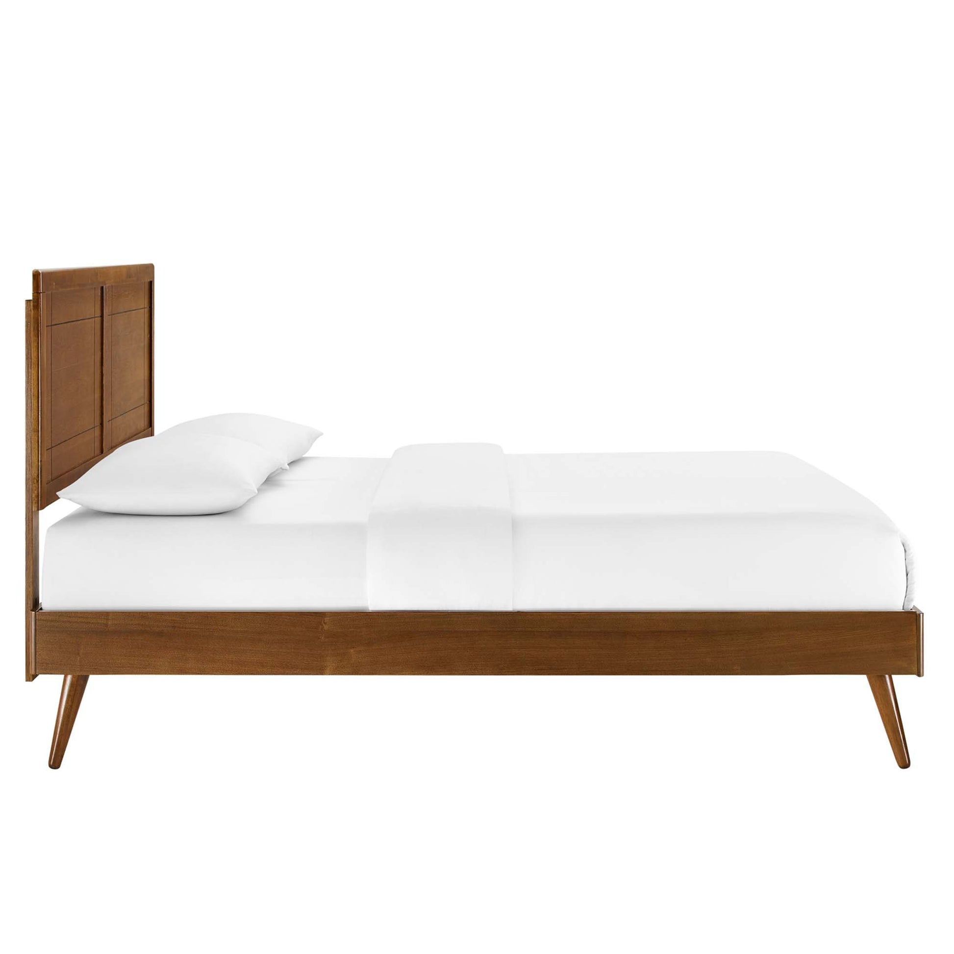 Marlee Wood King Platform Bed With Splayed Legs