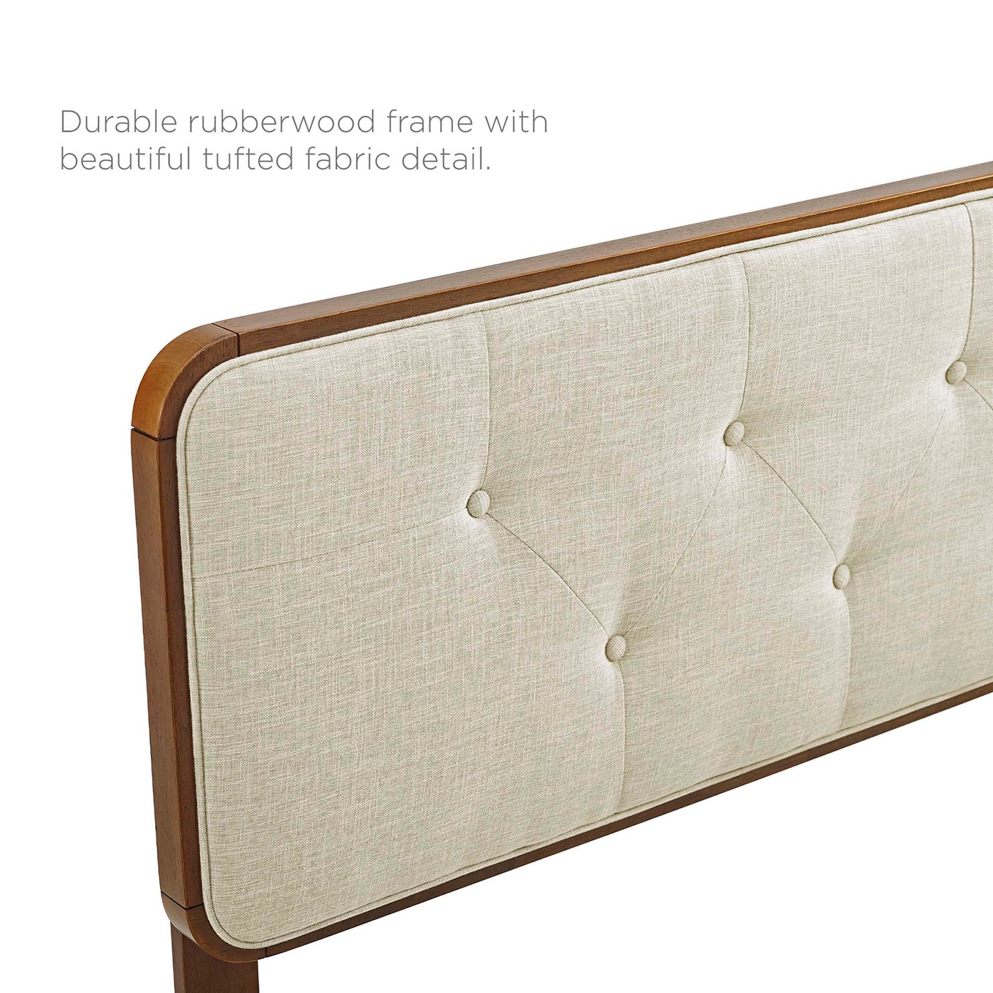 Bridgette Wood Twin Platform Bed With Angular Frame - Walnut Charcoal