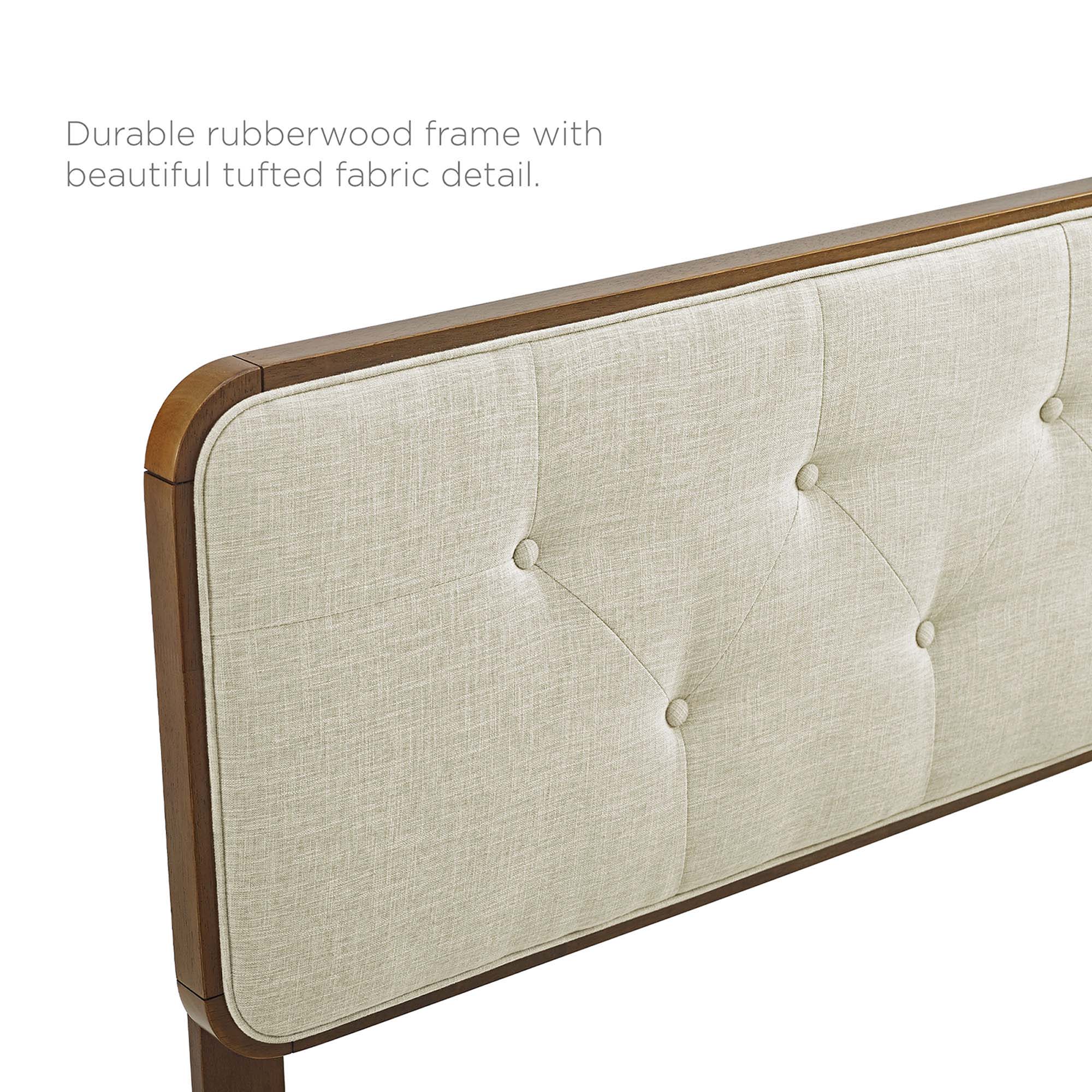 Bridgette Wood Twin Platform Bed With Angular Frame - Walnut Charcoal