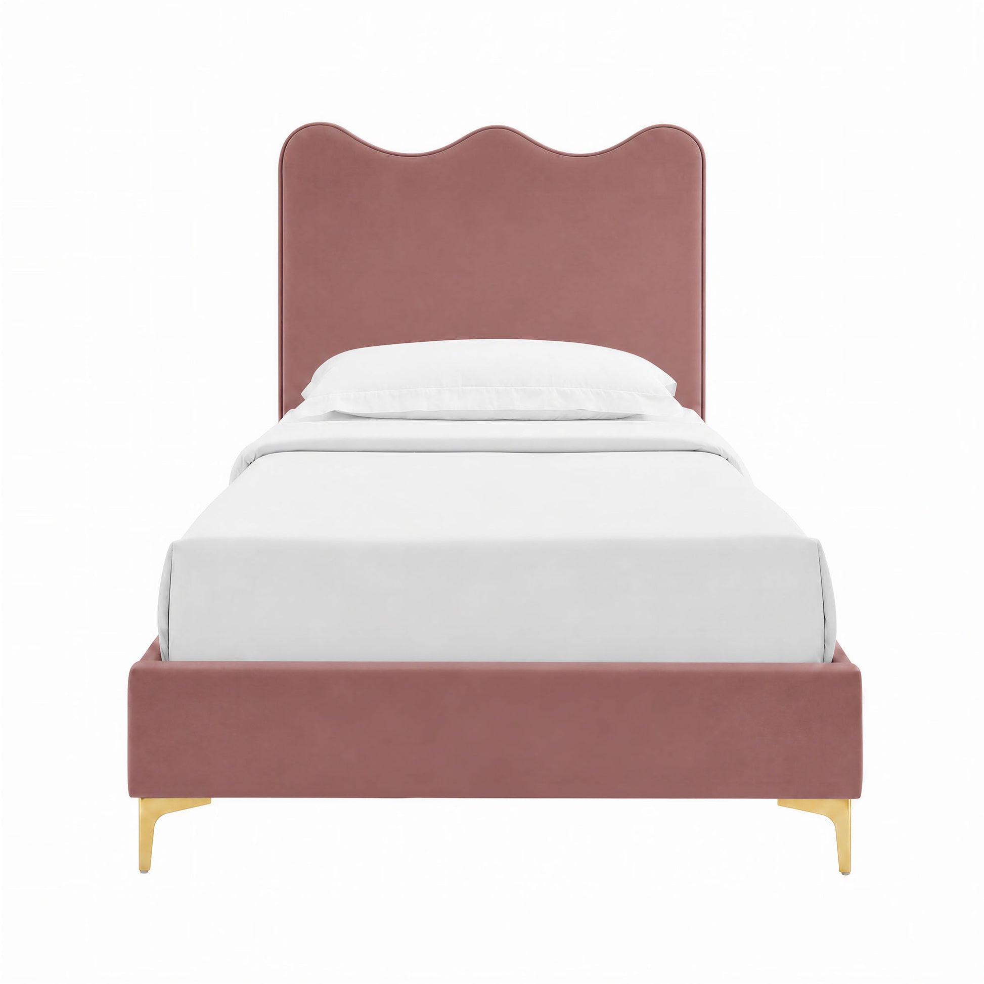 Current Performance Velvet Twin Platform Bed