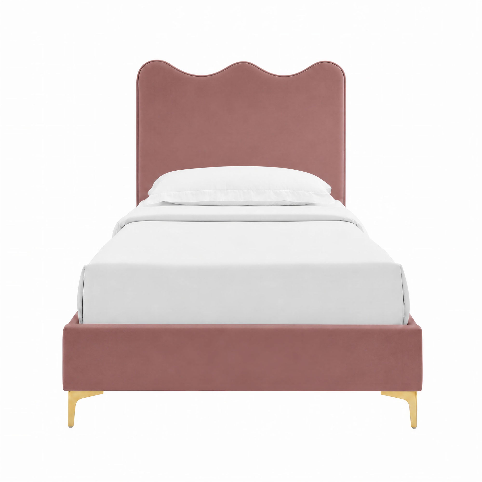 Current Performance Velvet Twin Platform Bed