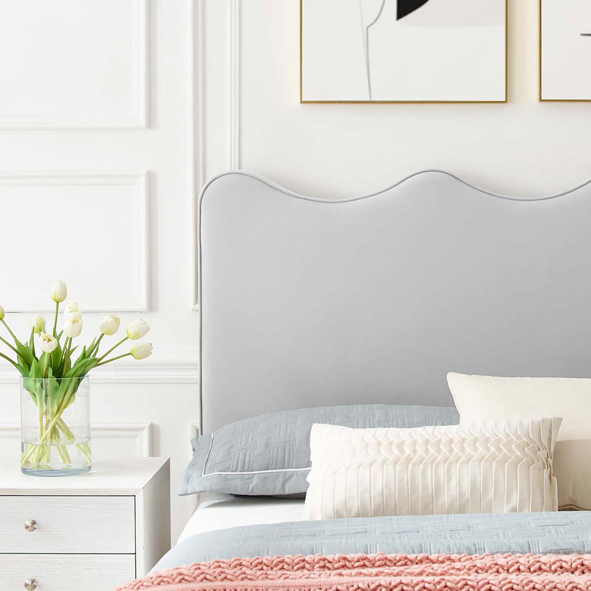 Current Performance Velvet Twin Platform Bed