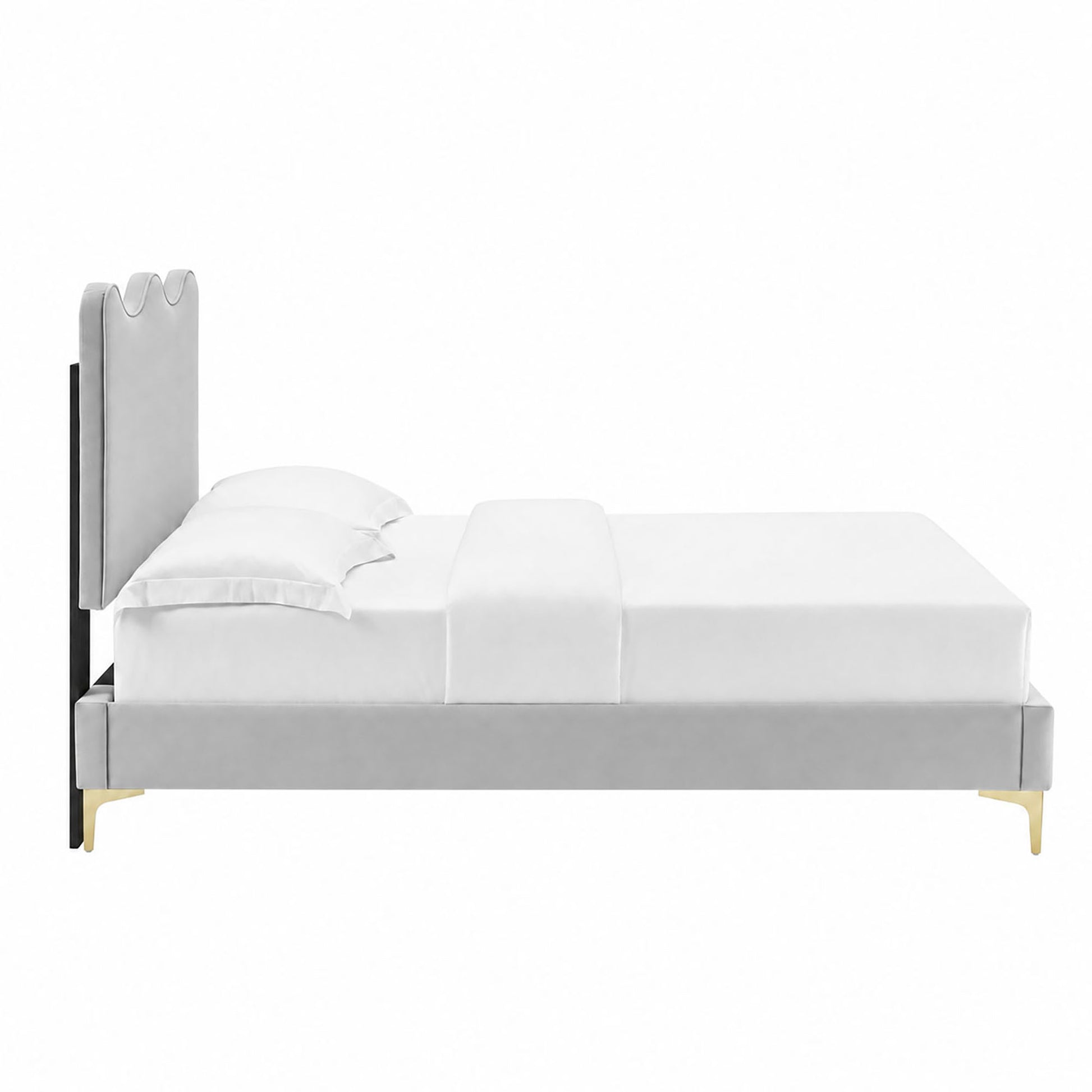 Current Performance Velvet Twin Platform Bed