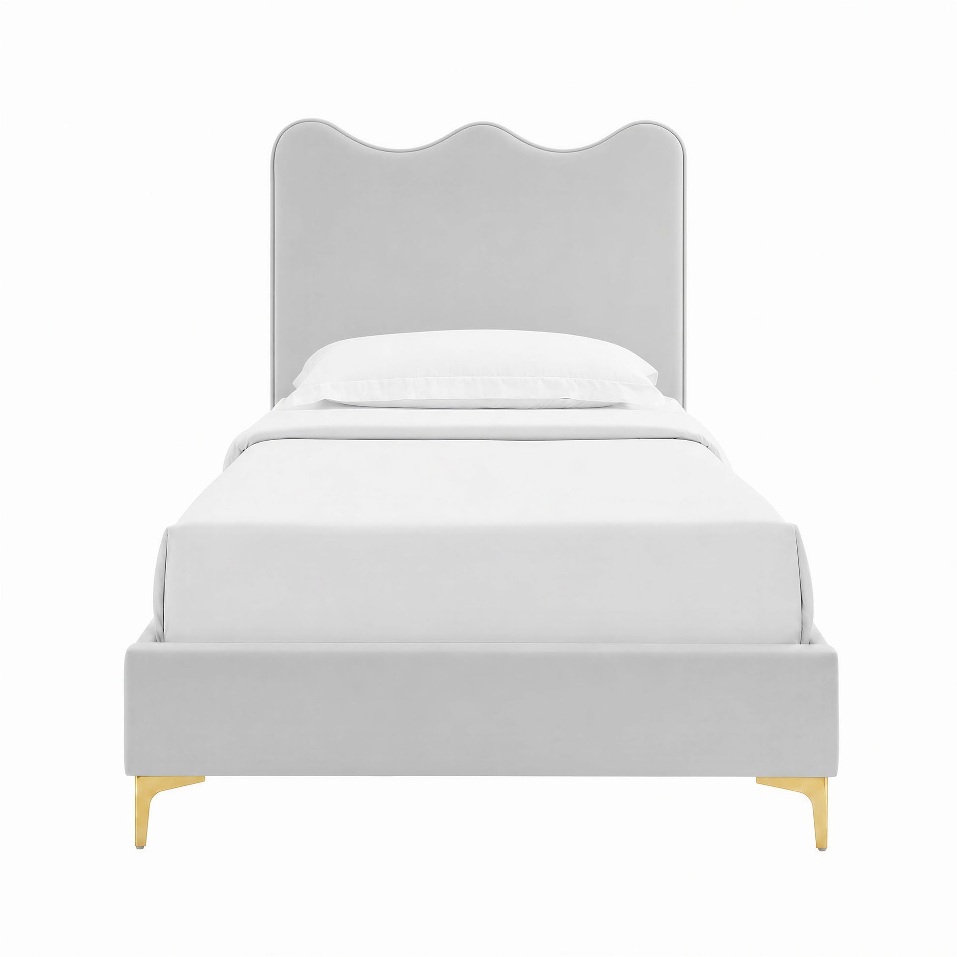 Current Performance Velvet Twin Platform Bed