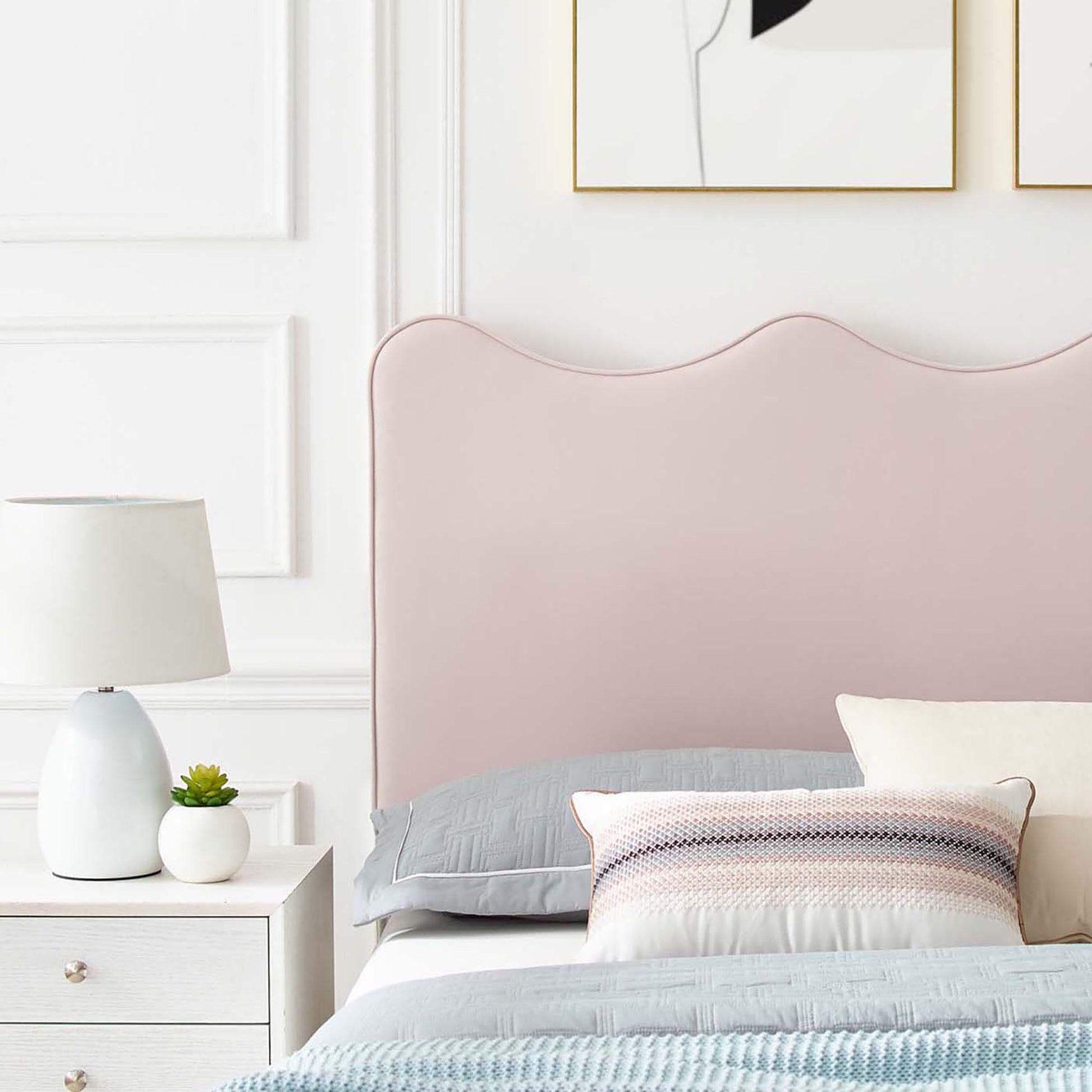 Current Performance Velvet Twin Platform Bed