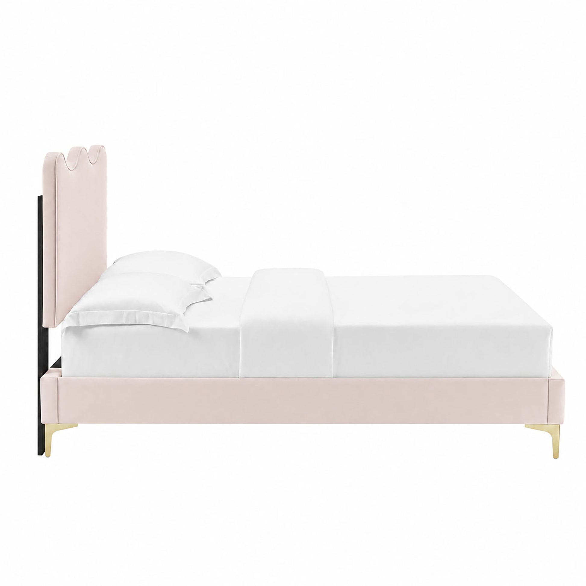 Current Performance Velvet Twin Platform Bed