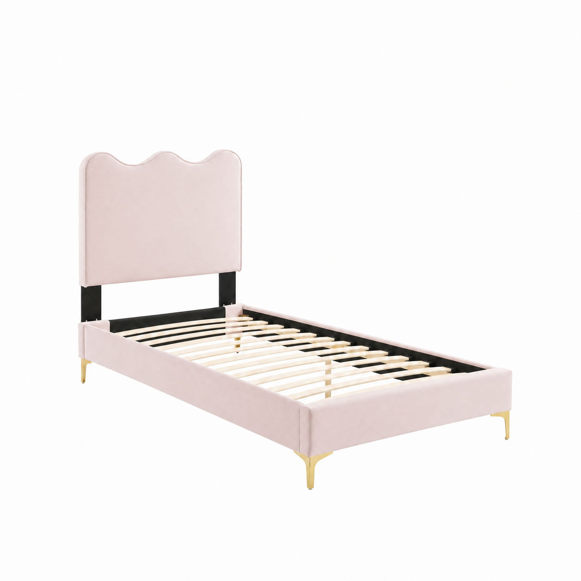 Current Performance Velvet Twin Platform Bed