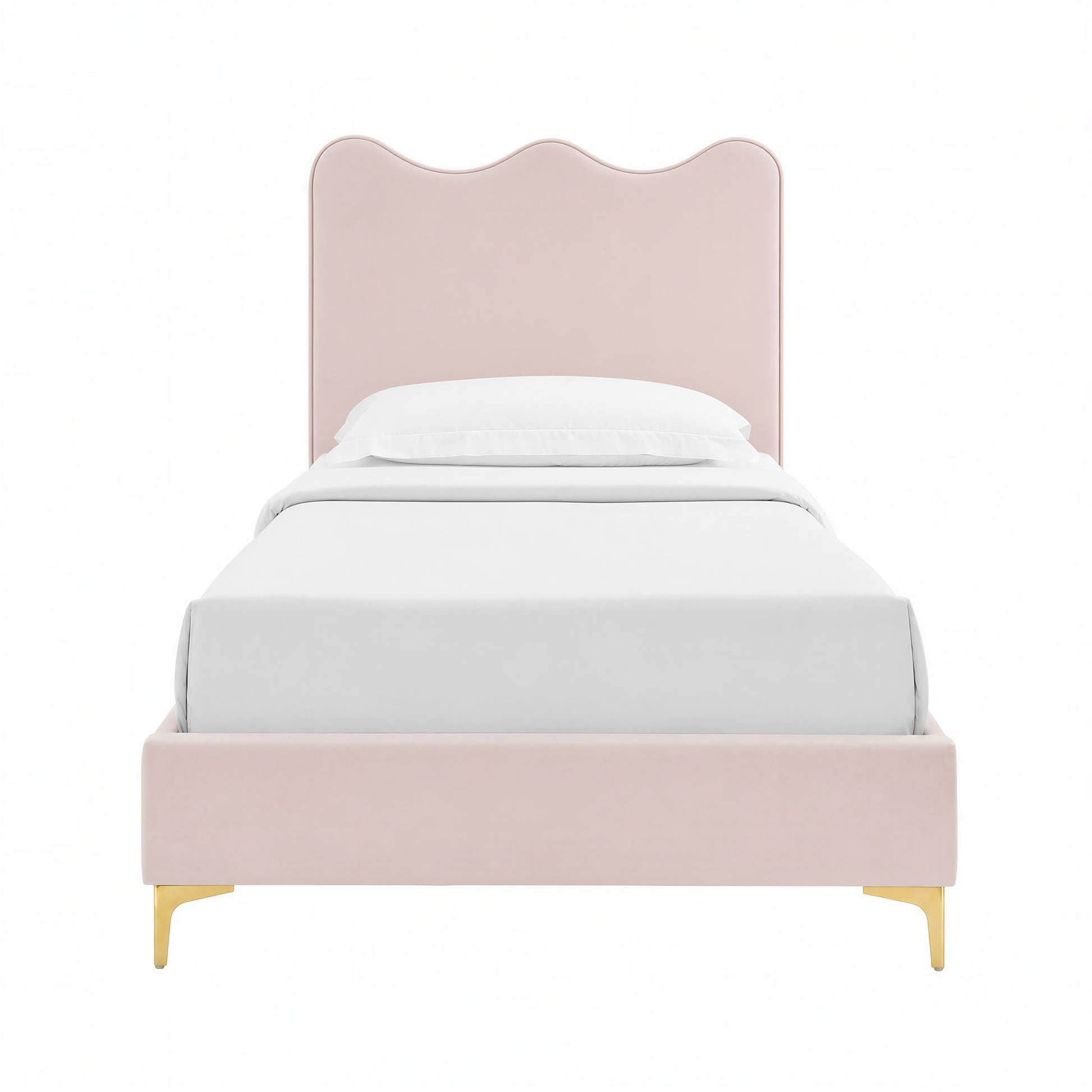 Current Performance Velvet Twin Platform Bed