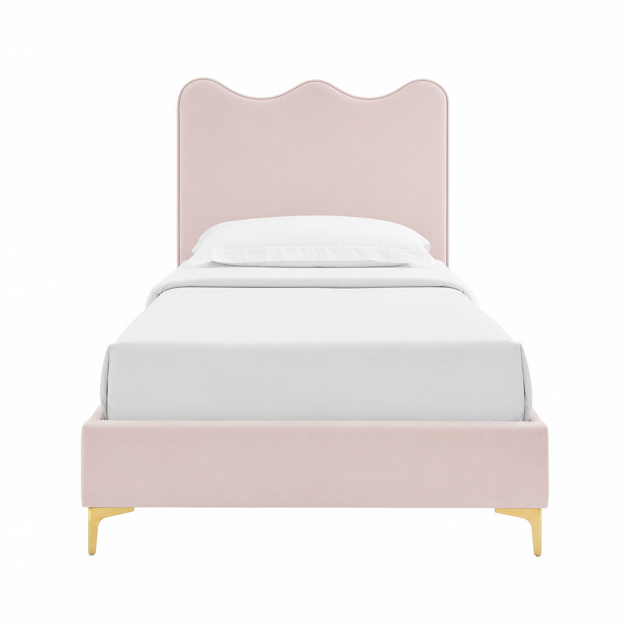 Current Performance Velvet Twin Platform Bed