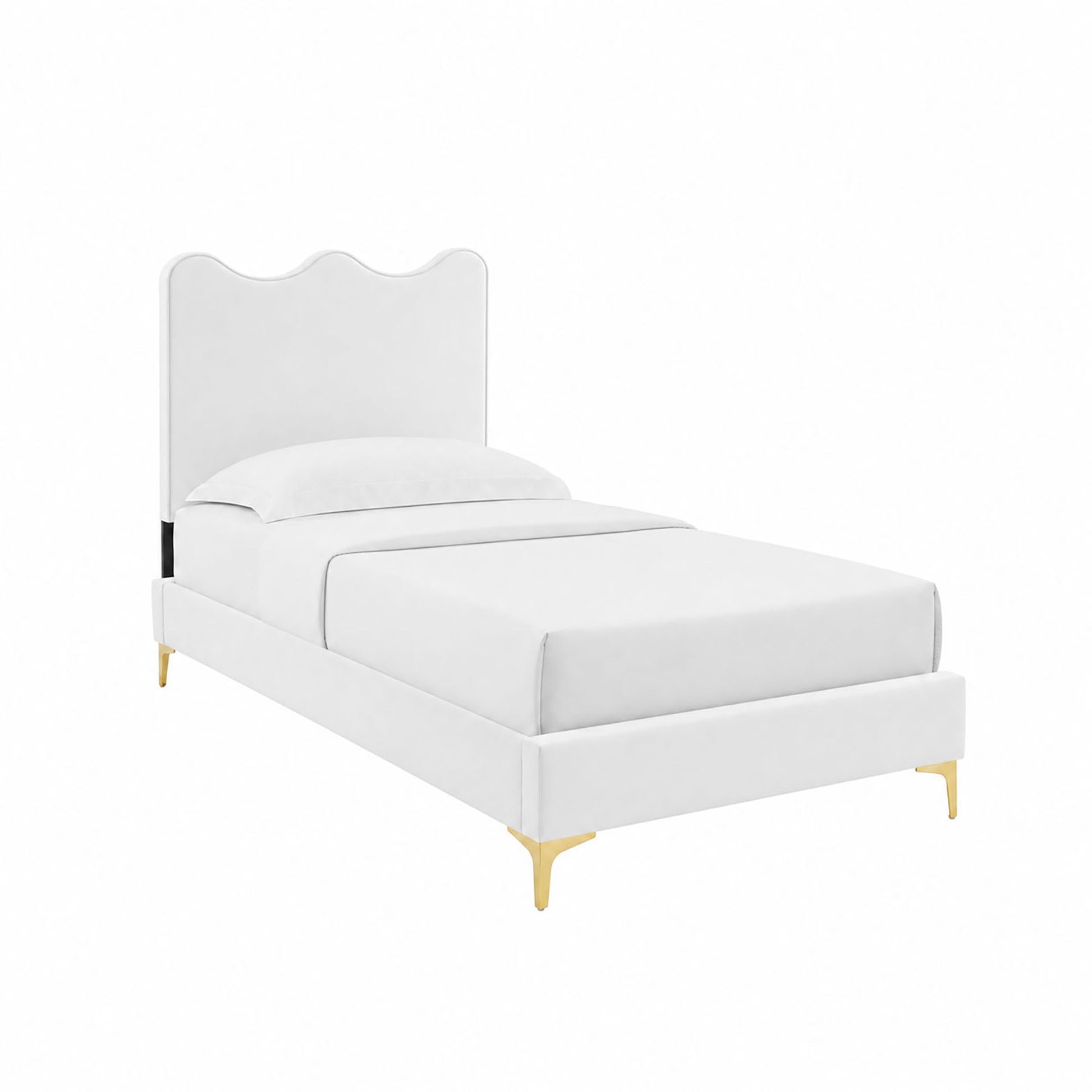 Current Performance Velvet Twin Platform Bed