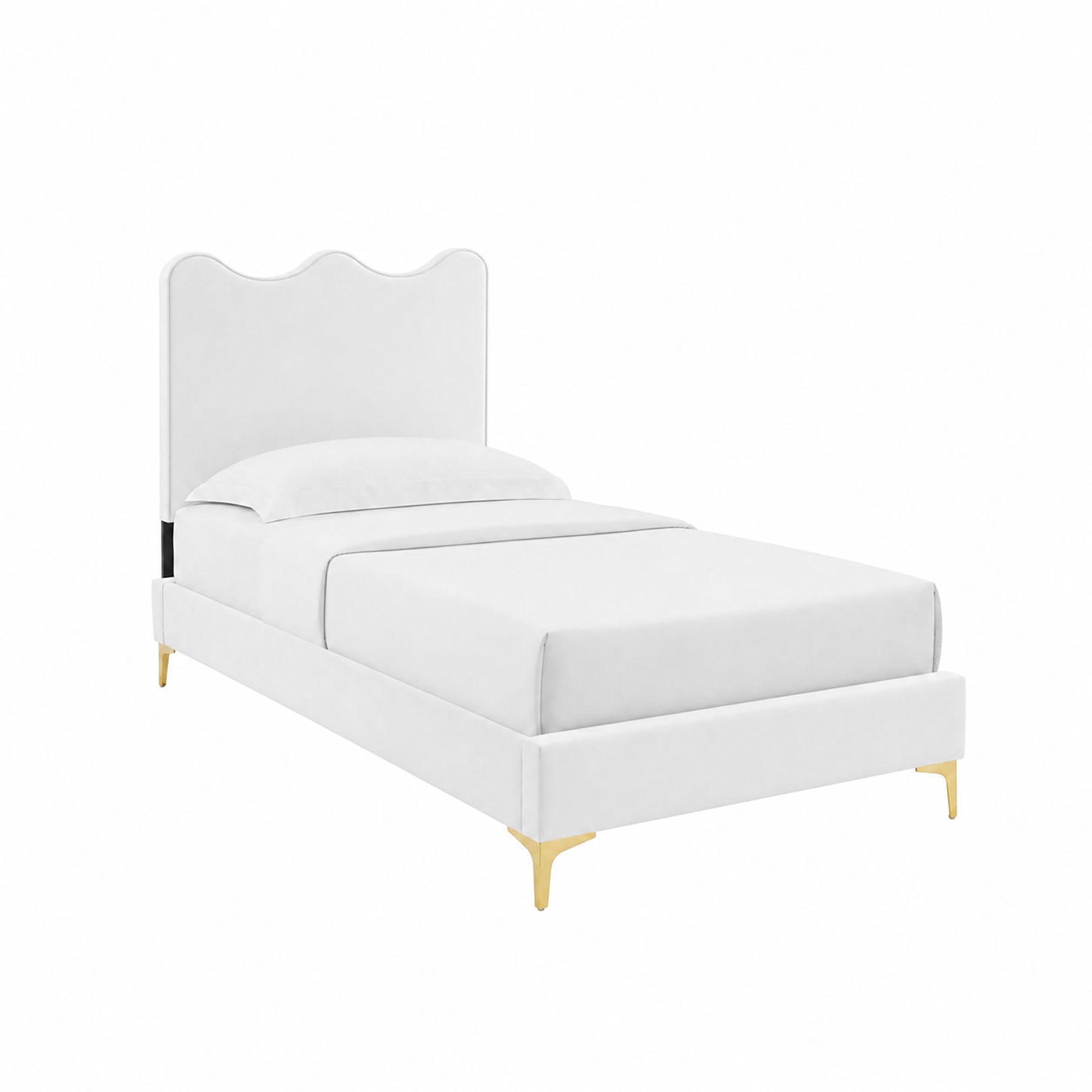 Current Performance Velvet Twin Platform Bed
