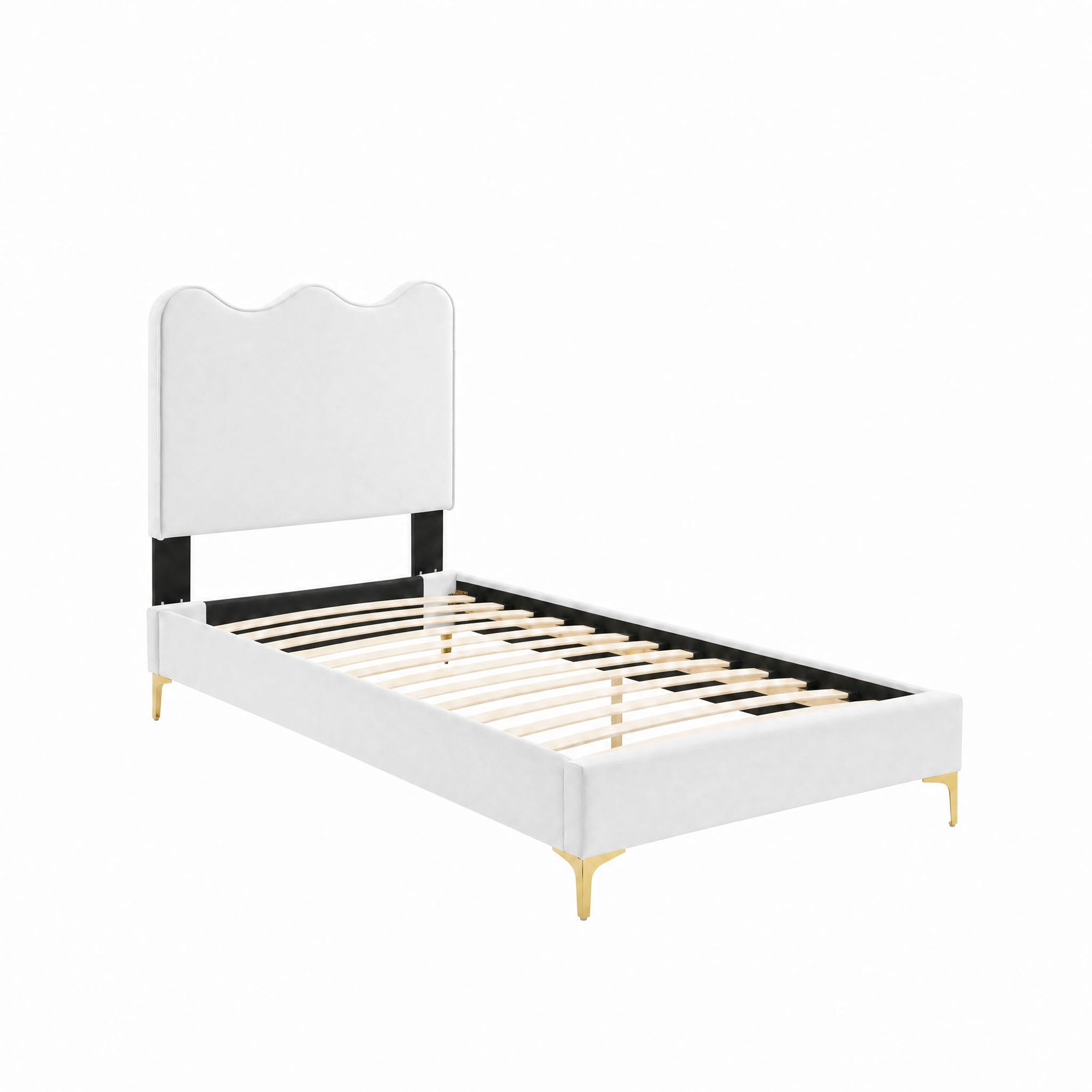 Current Performance Velvet Twin Platform Bed