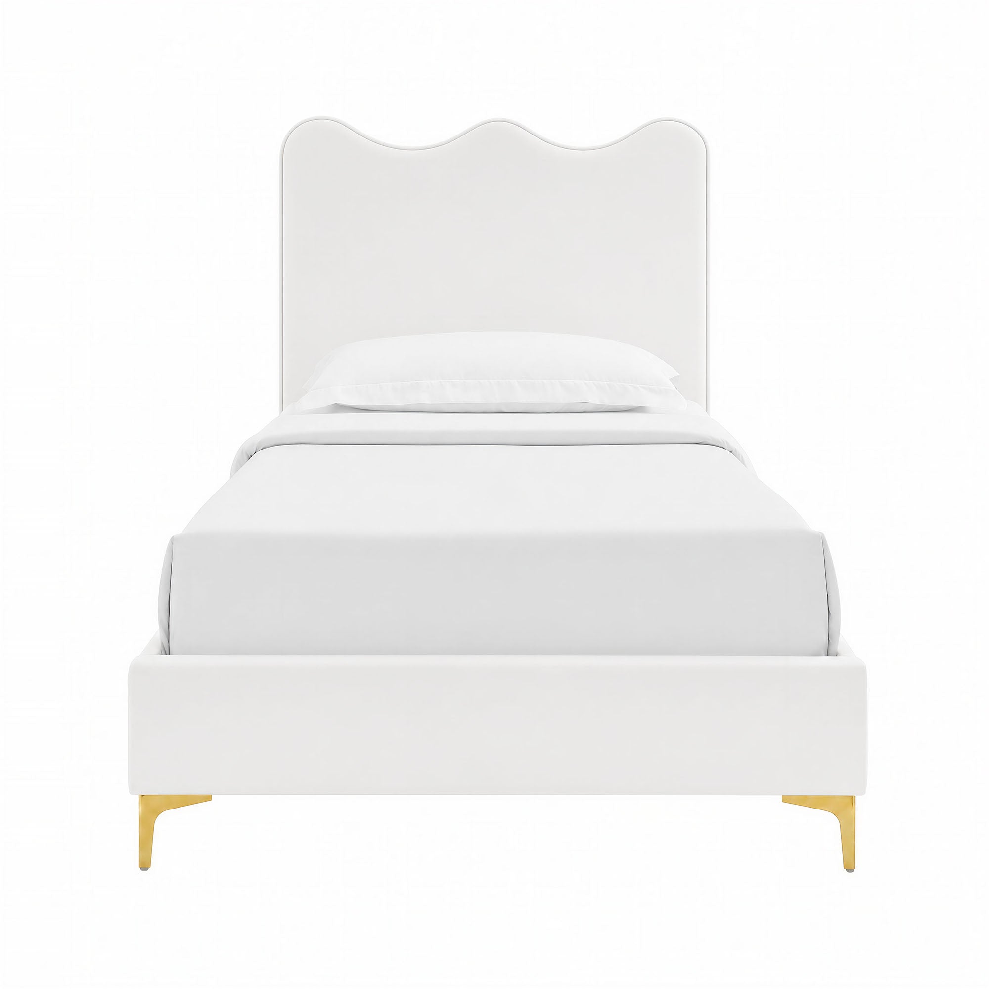 Current Performance Velvet Twin Platform Bed
