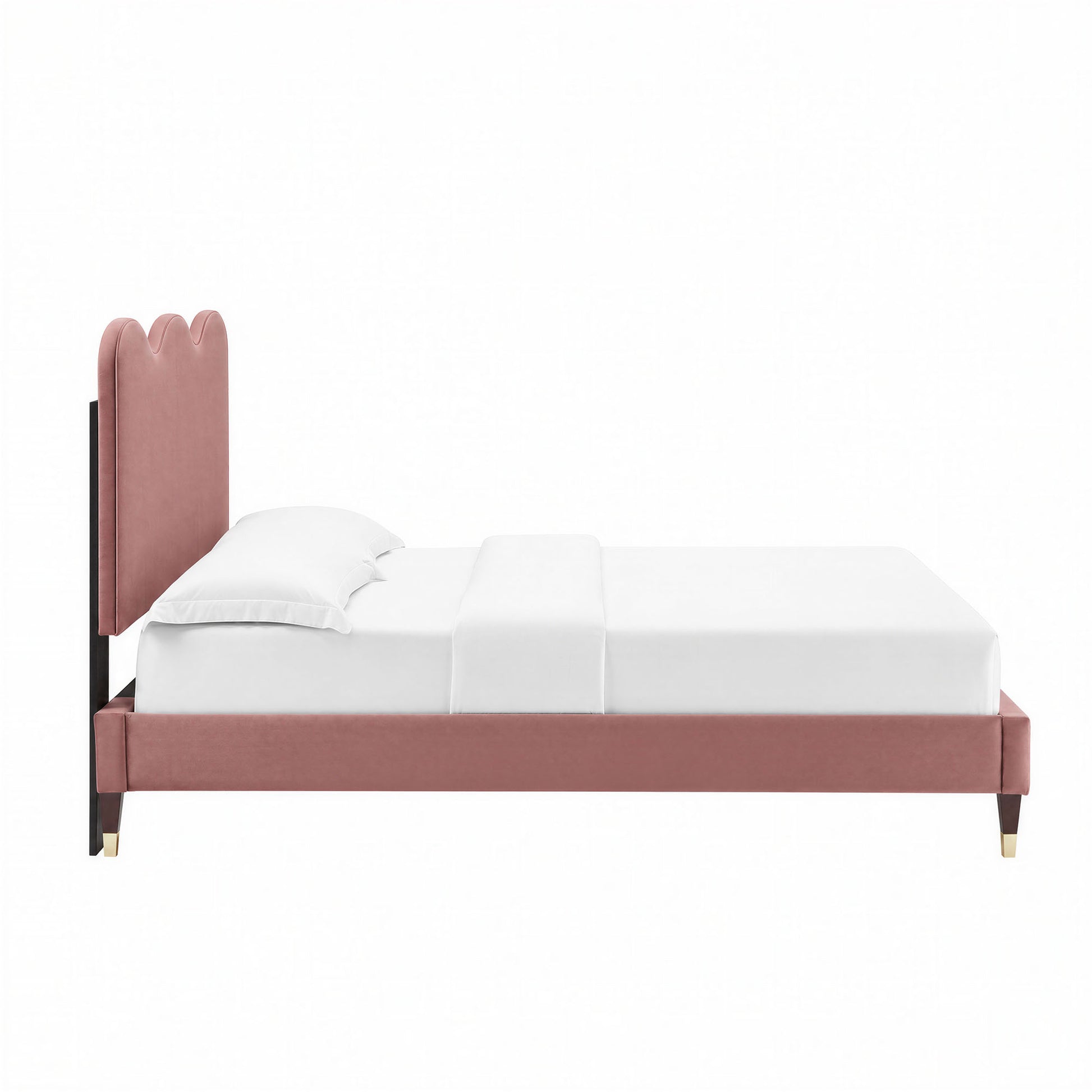 Current Performance Velvet Twin Platform Bed