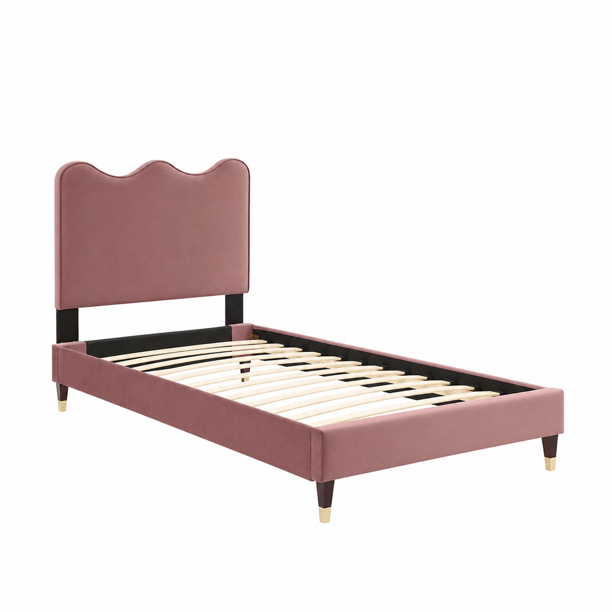 Current Performance Velvet Twin Platform Bed