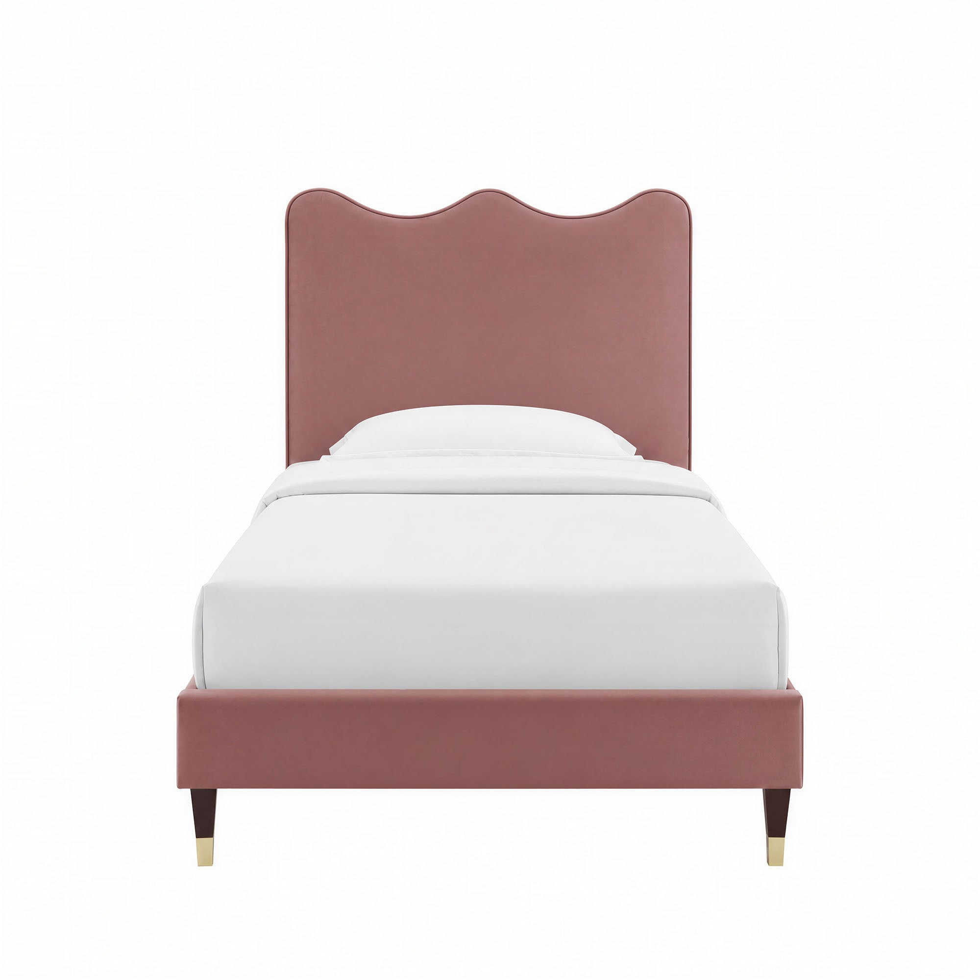 Current Performance Velvet Twin Platform Bed