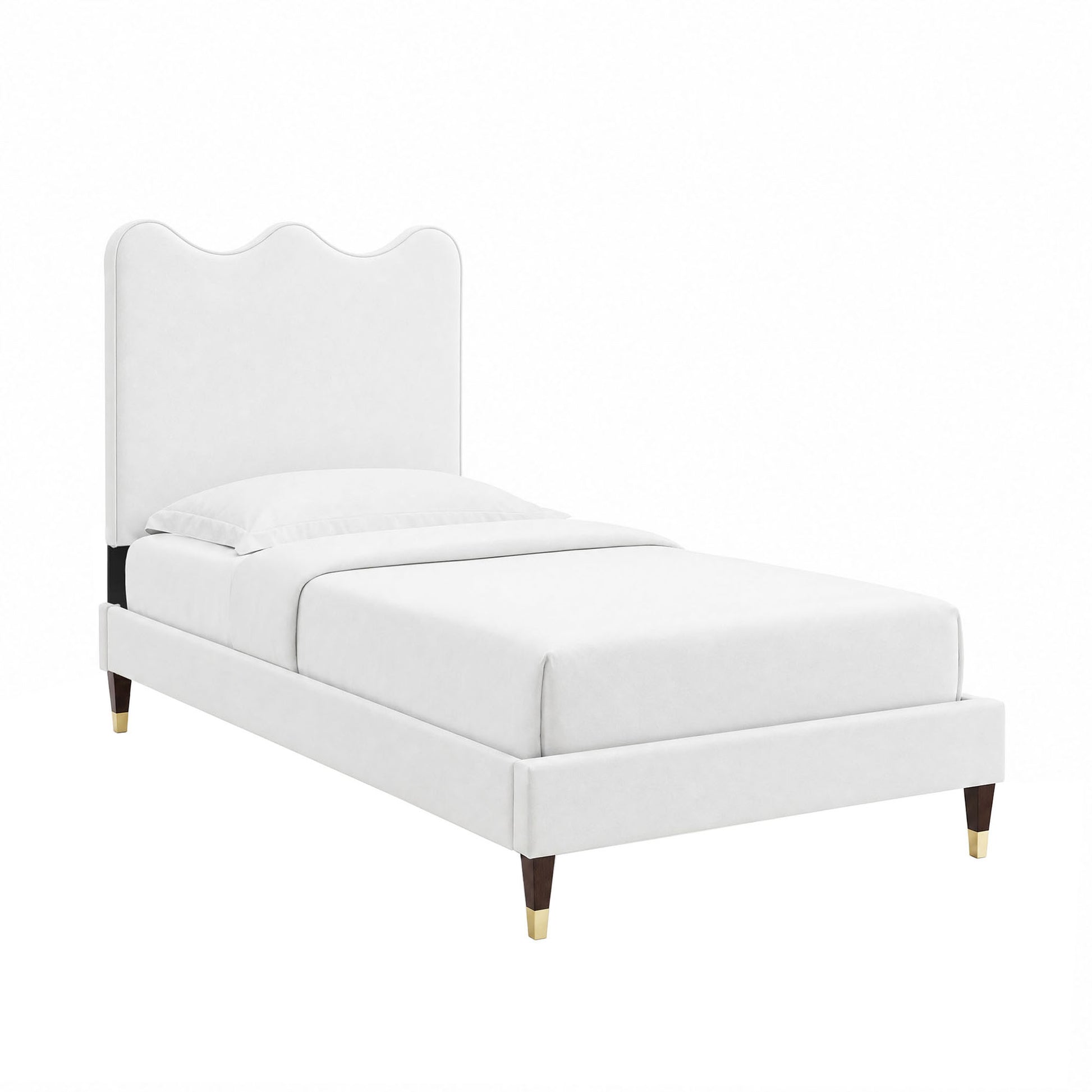 Current Performance Velvet Twin Platform Bed