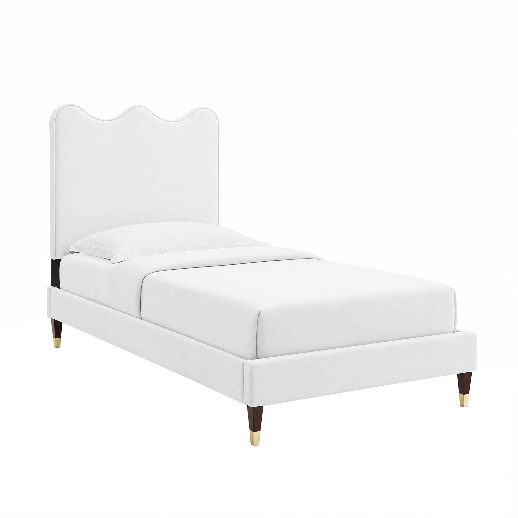 Current Performance Velvet Twin Platform Bed