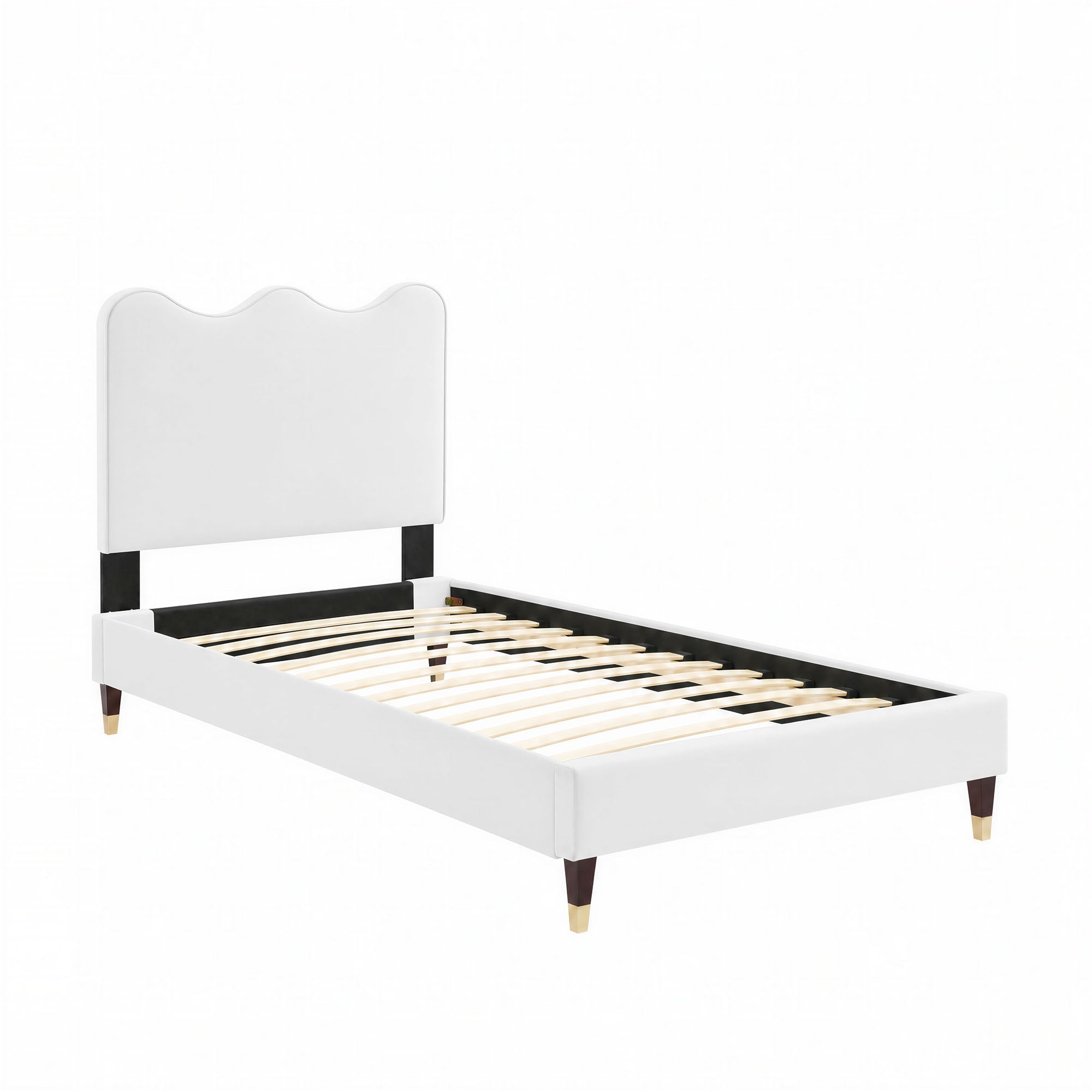 Current Performance Velvet Twin Platform Bed