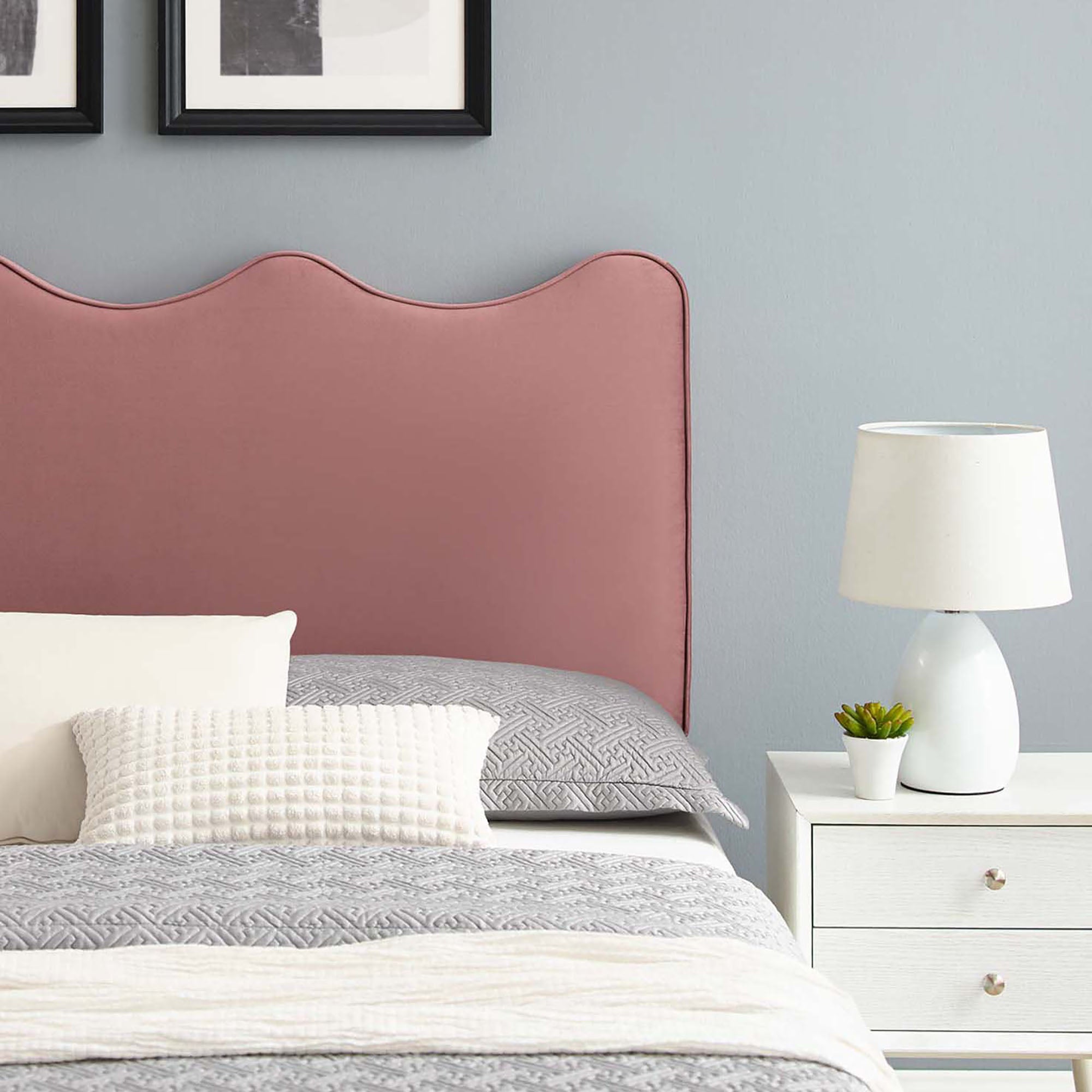 Current Performance Velvet Twin Platform Bed