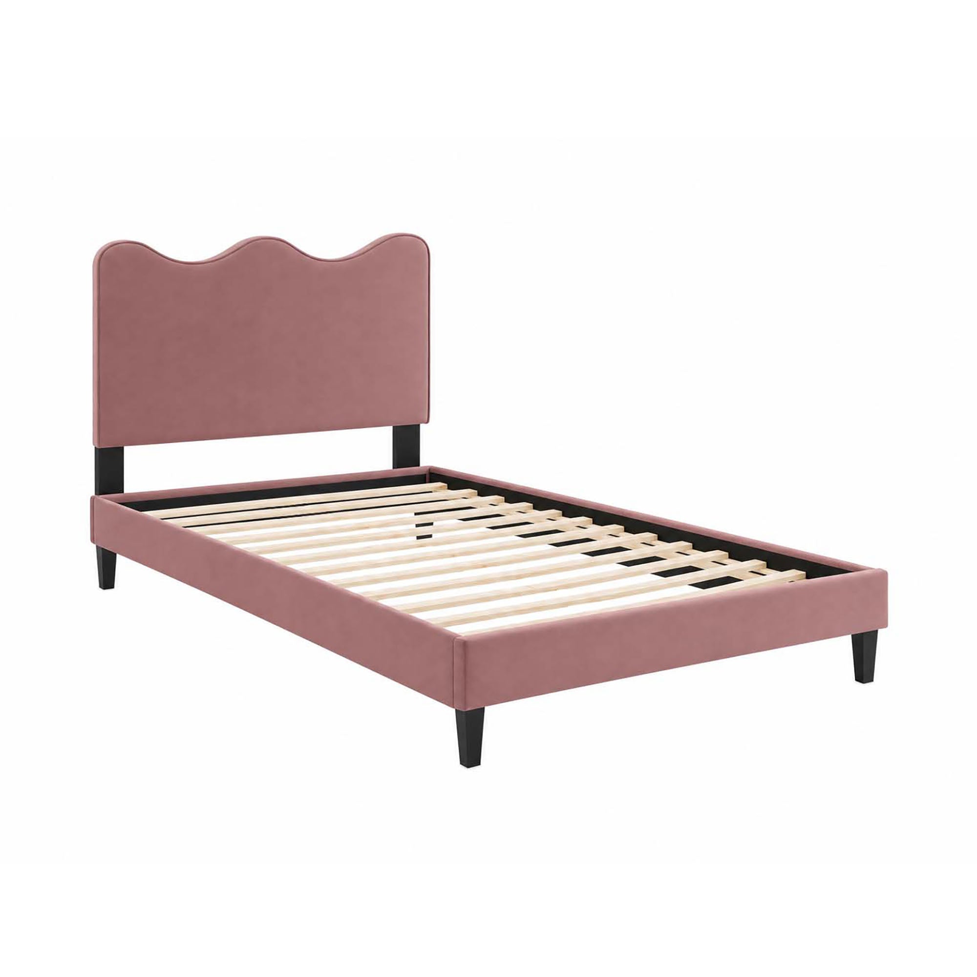 Current Performance Velvet Twin Platform Bed