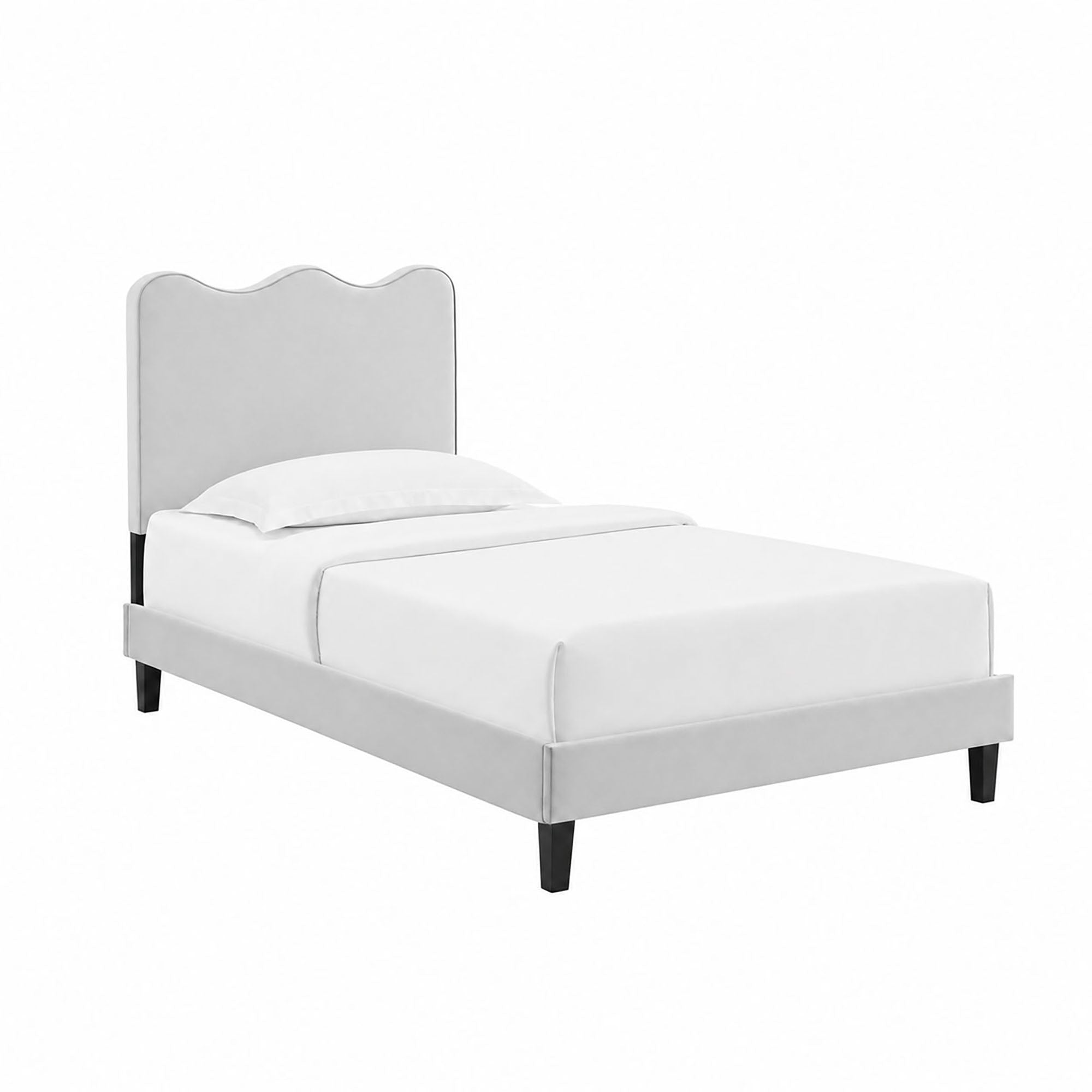 Current Performance Velvet Twin Platform Bed