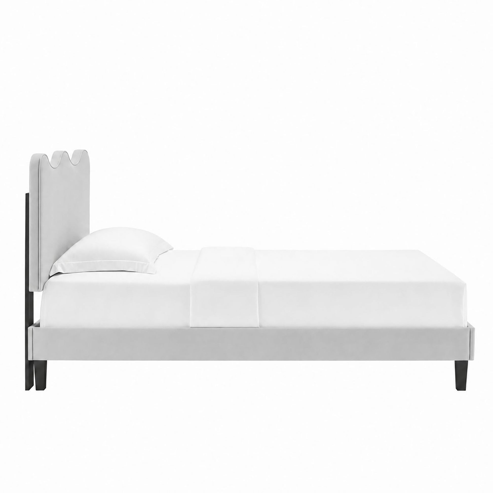 Current Performance Velvet Twin Platform Bed