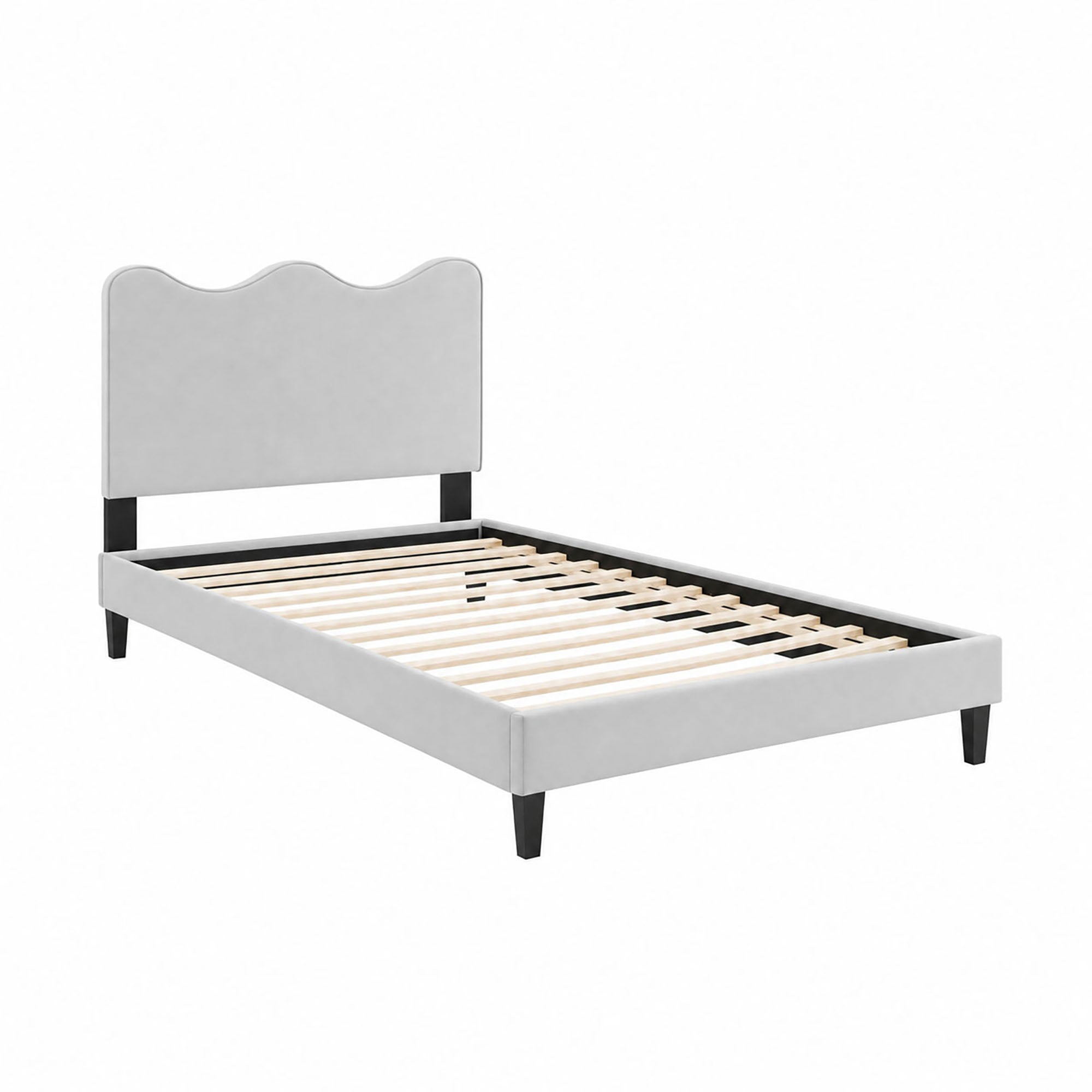 Current Performance Velvet Twin Platform Bed