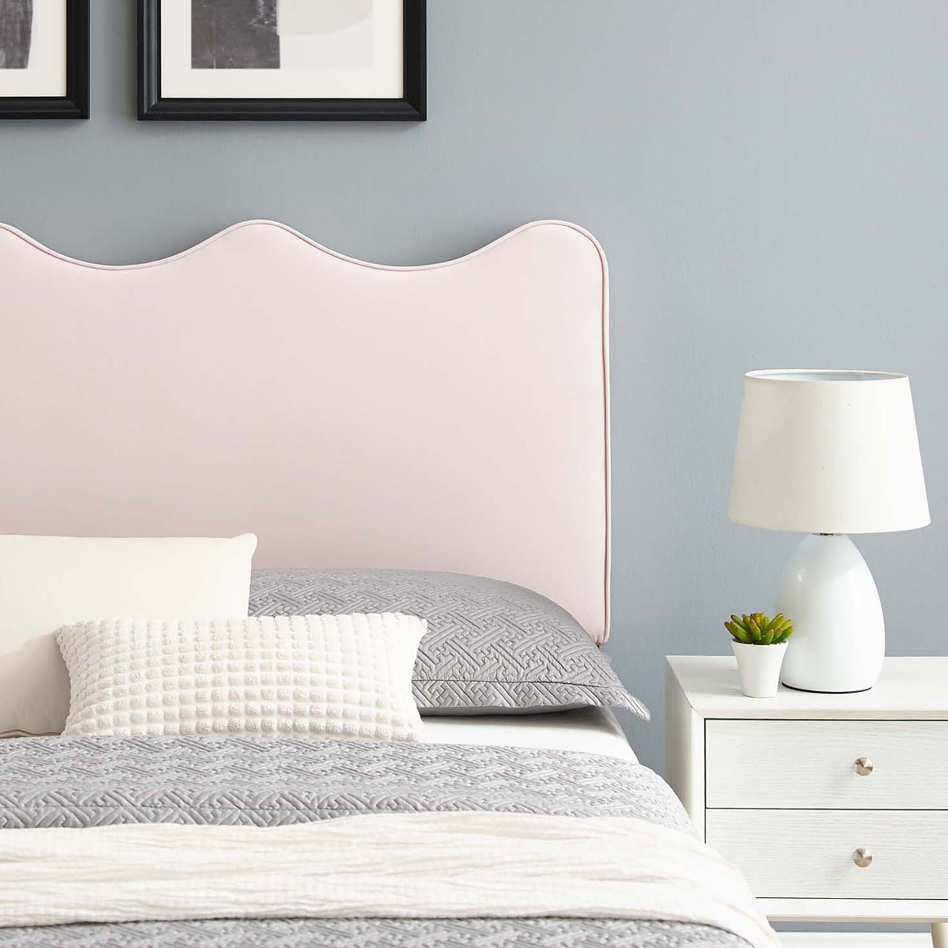 Current Performance Velvet Twin Platform Bed
