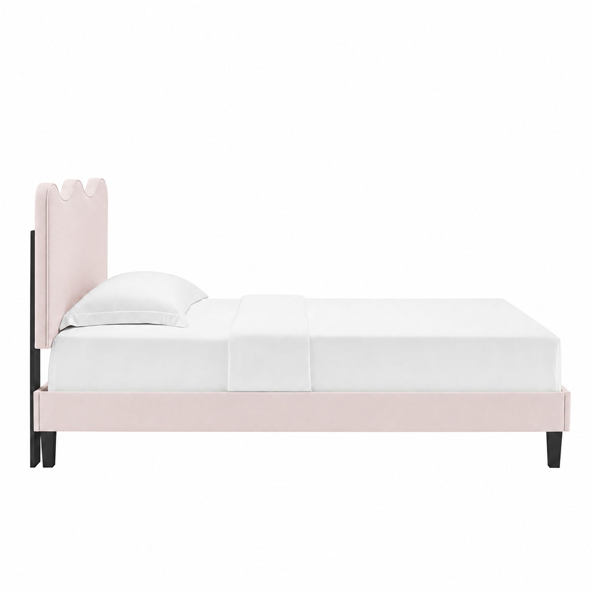 Current Performance Velvet Twin Platform Bed