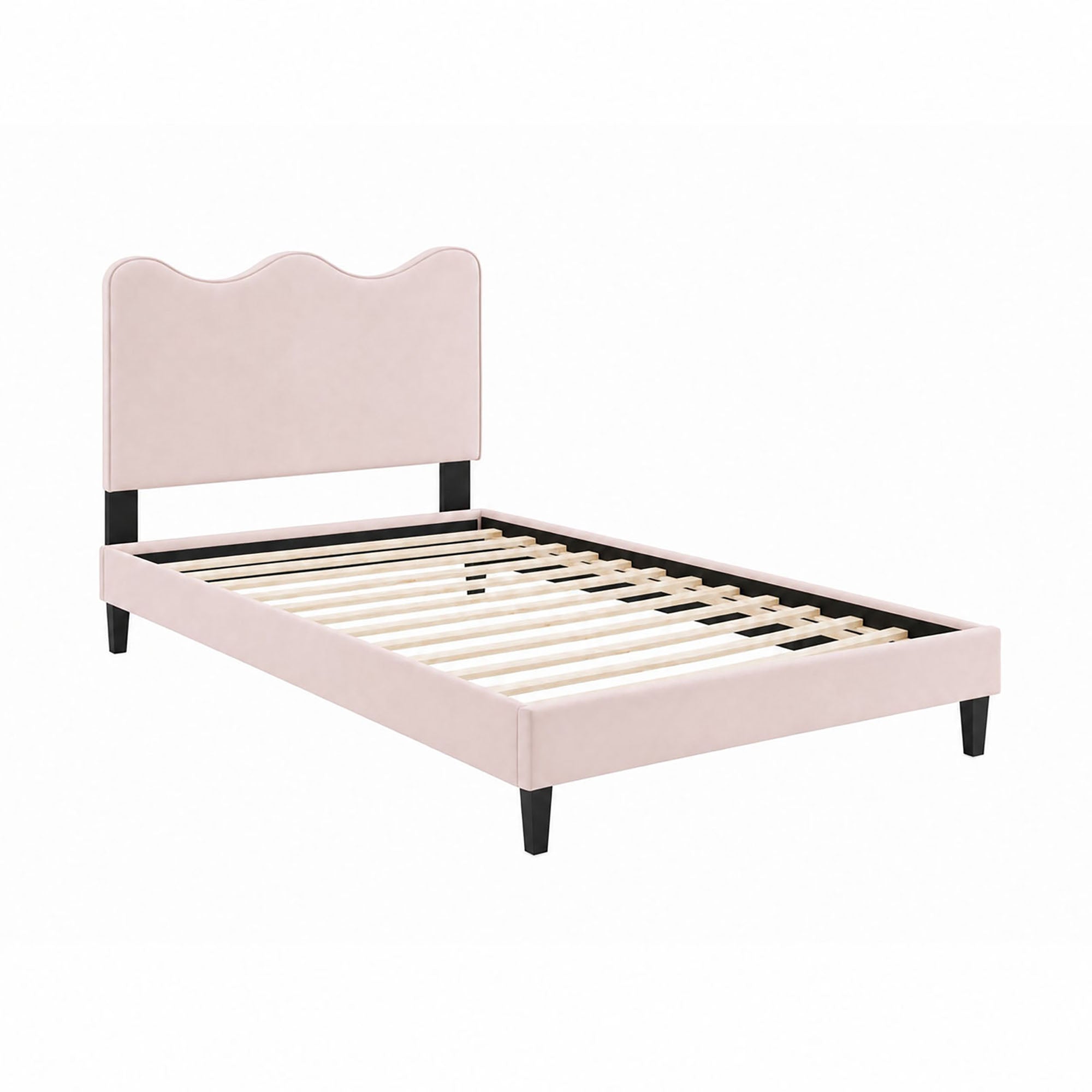 Current Performance Velvet Twin Platform Bed