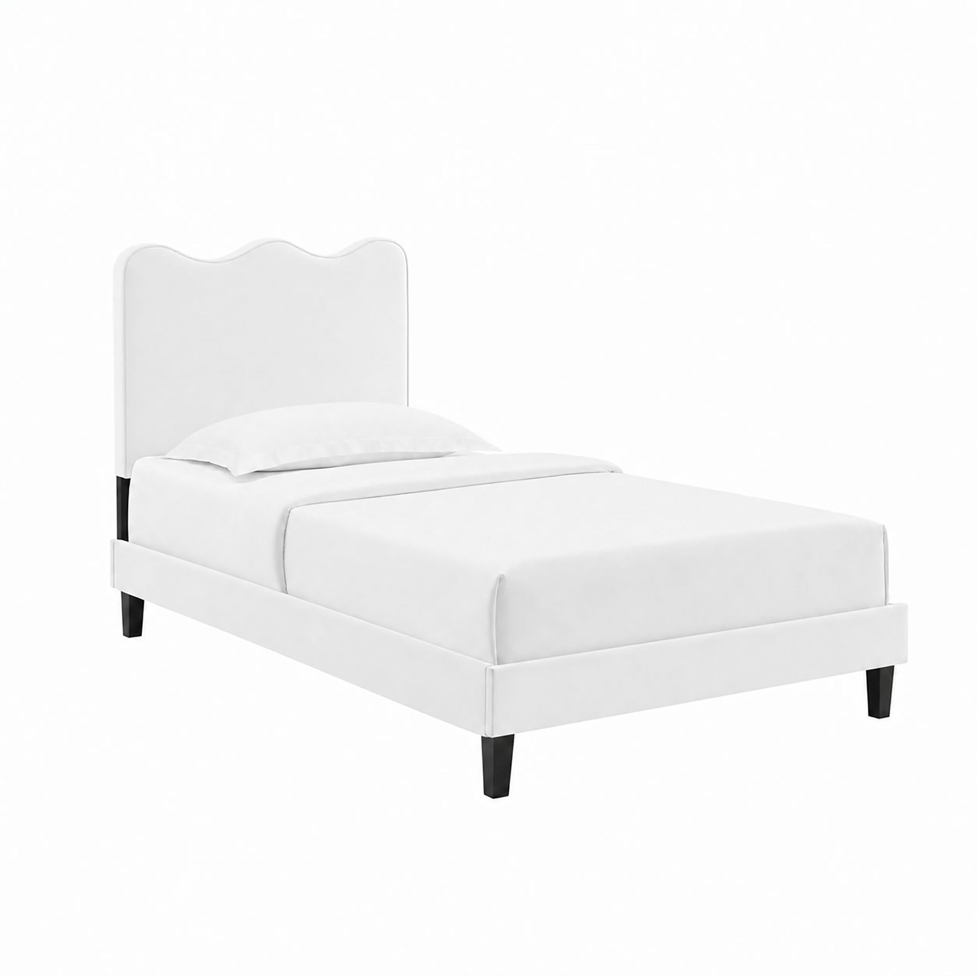 Current Performance Velvet Twin Platform Bed
