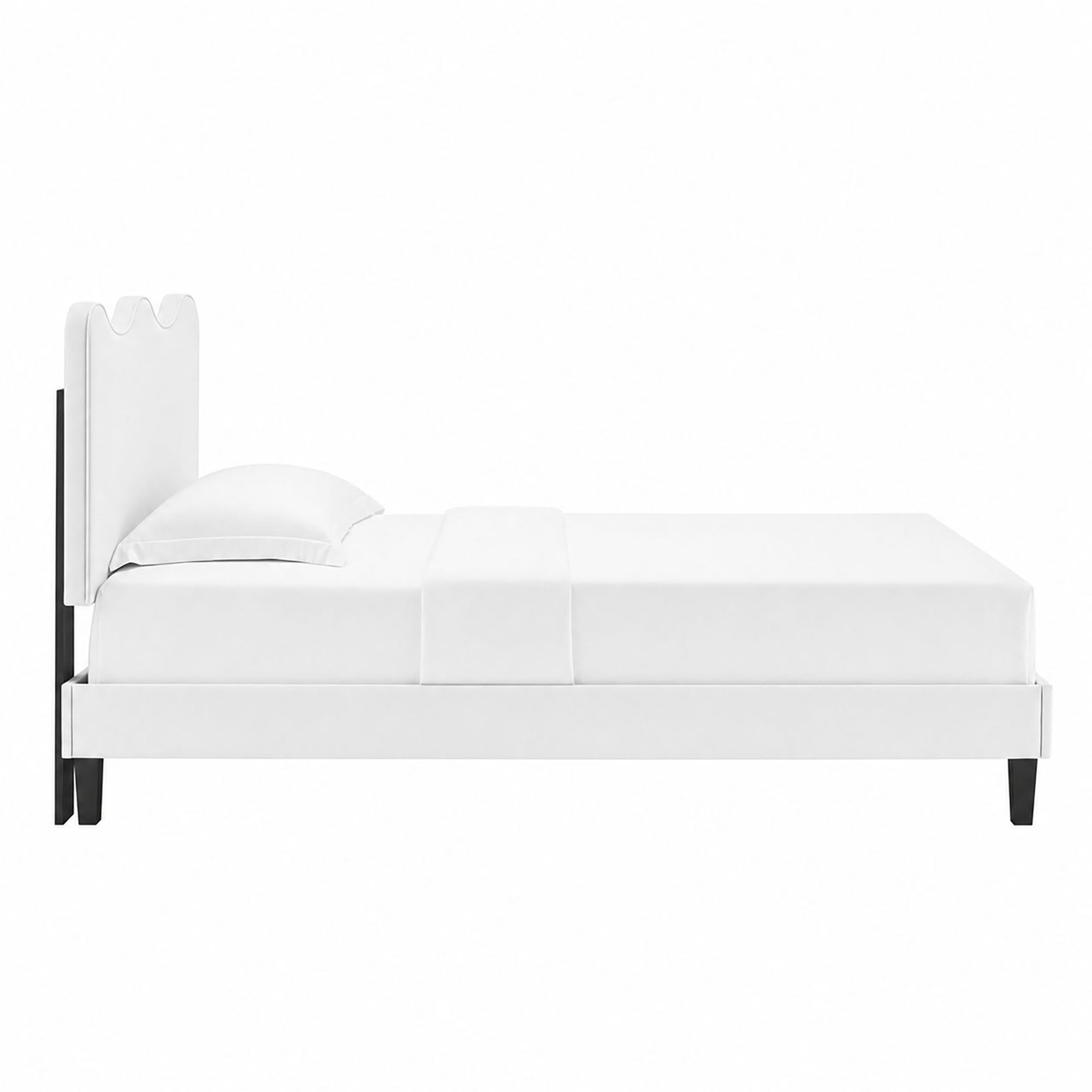 Current Performance Velvet Twin Platform Bed
