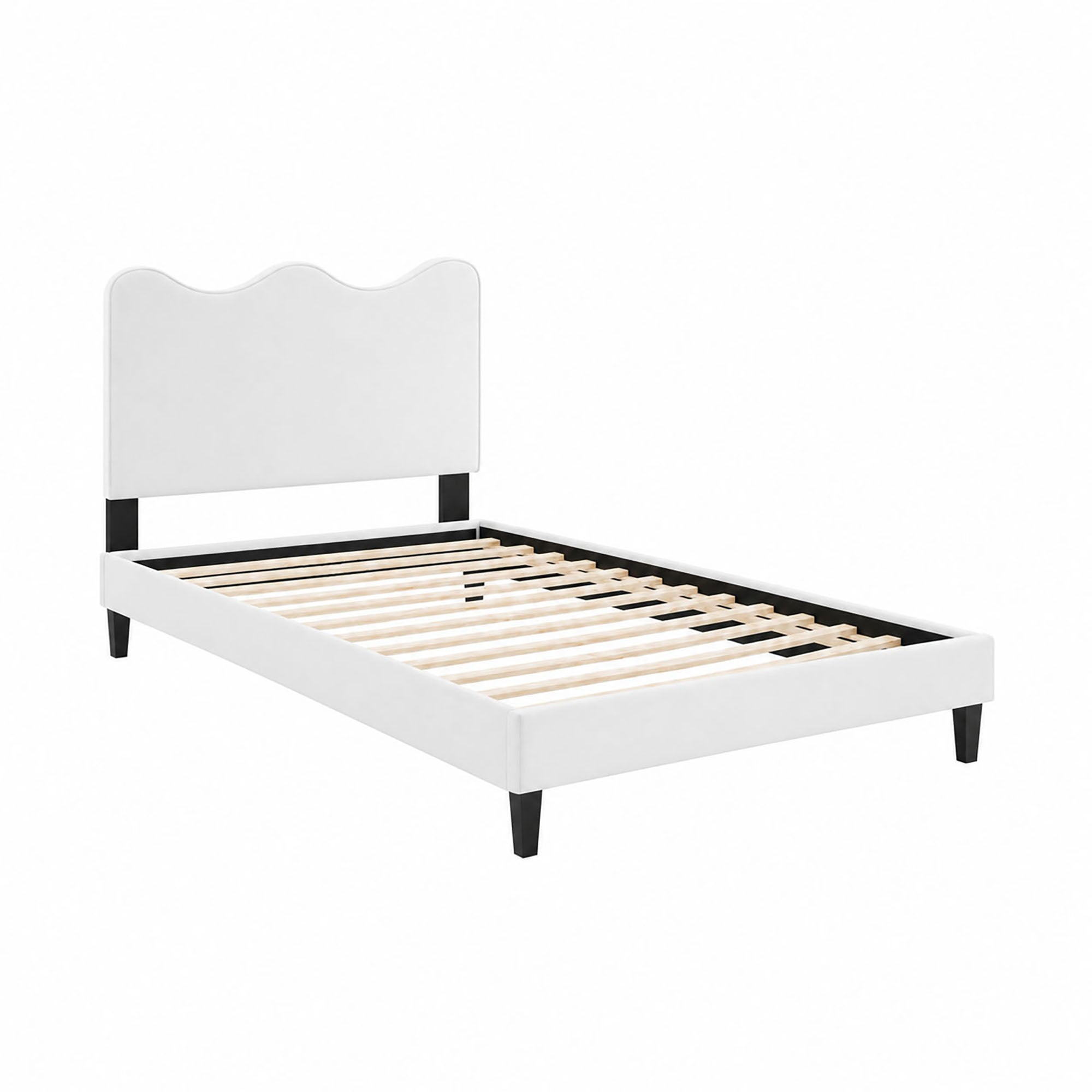 Current Performance Velvet Twin Platform Bed